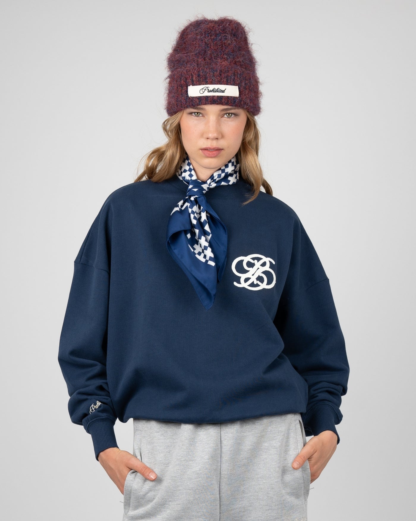 College Days Crew Neck | Oceanic Blue
