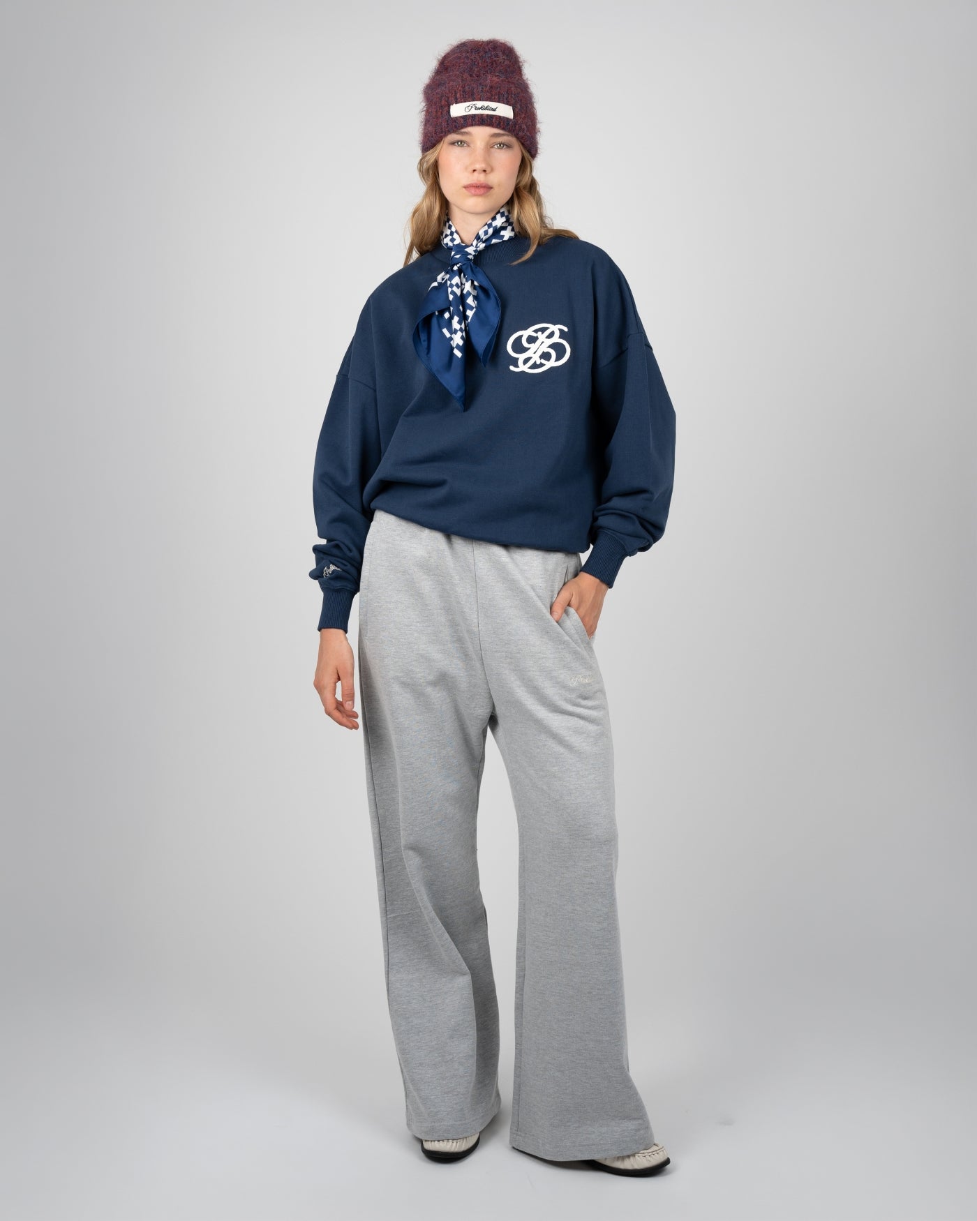 College Days Crew Neck | Oceanic Blue