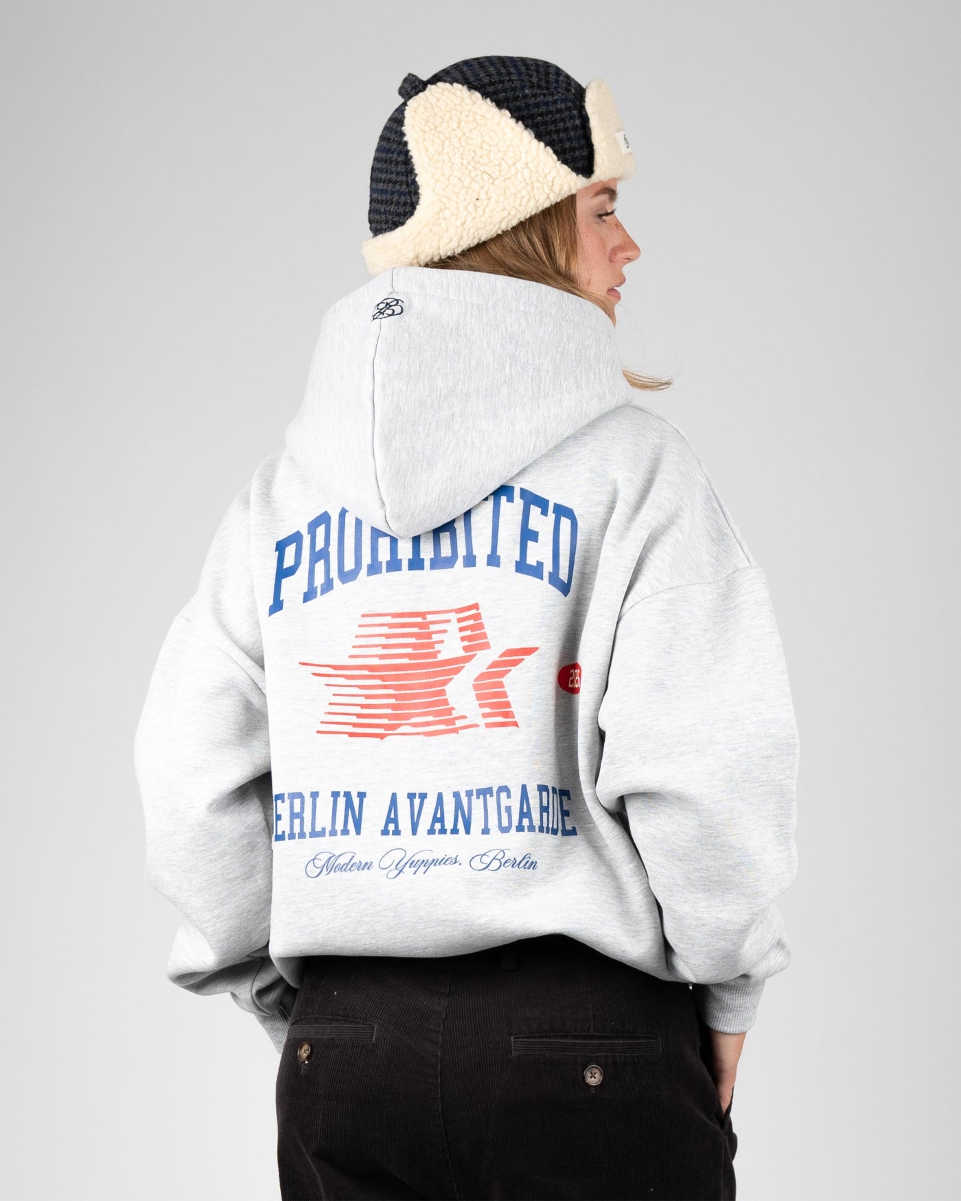 Berlin Avantgarde Hoodie | Grey Melange
