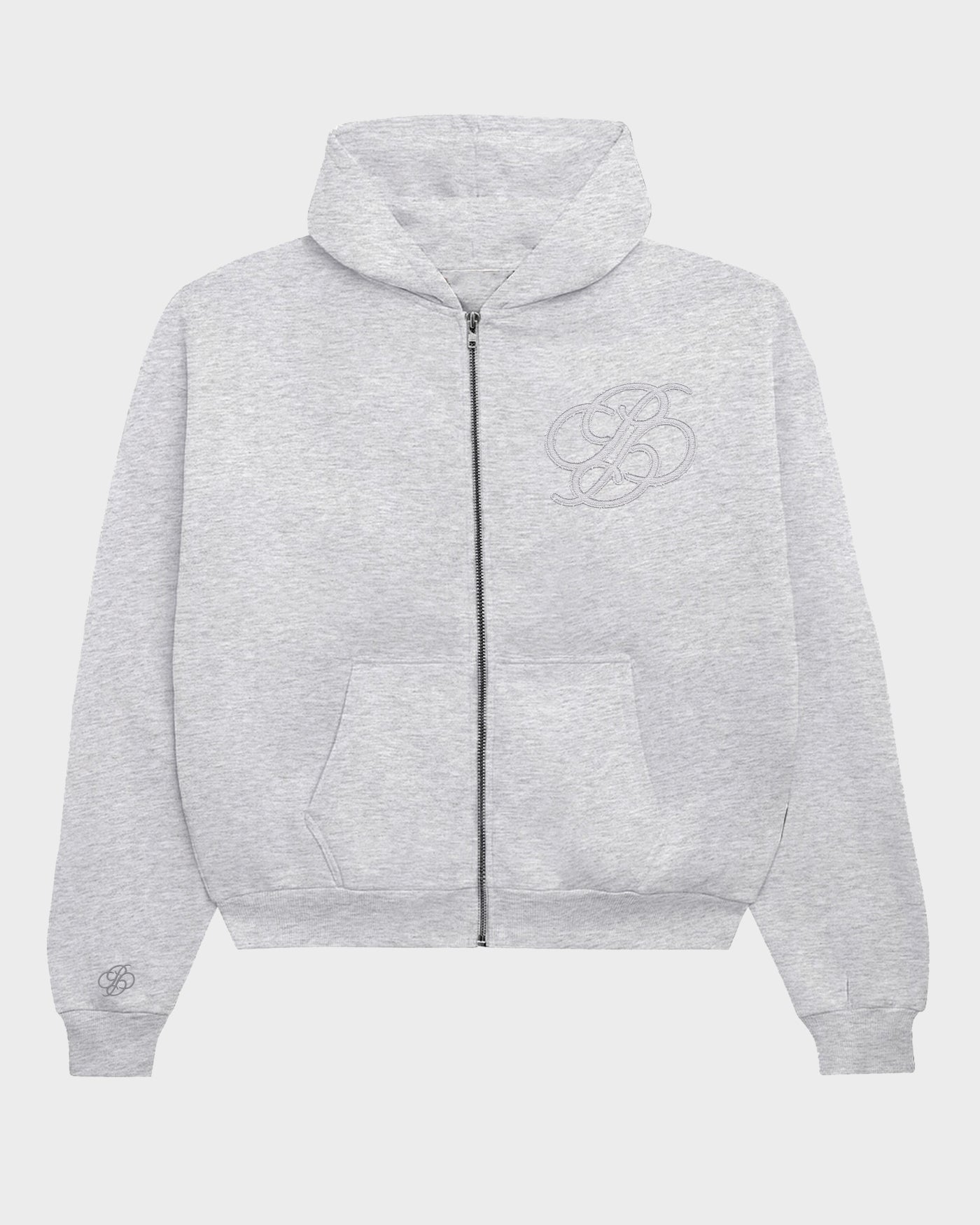 College Days Zip-Hoodie | Grey Melange