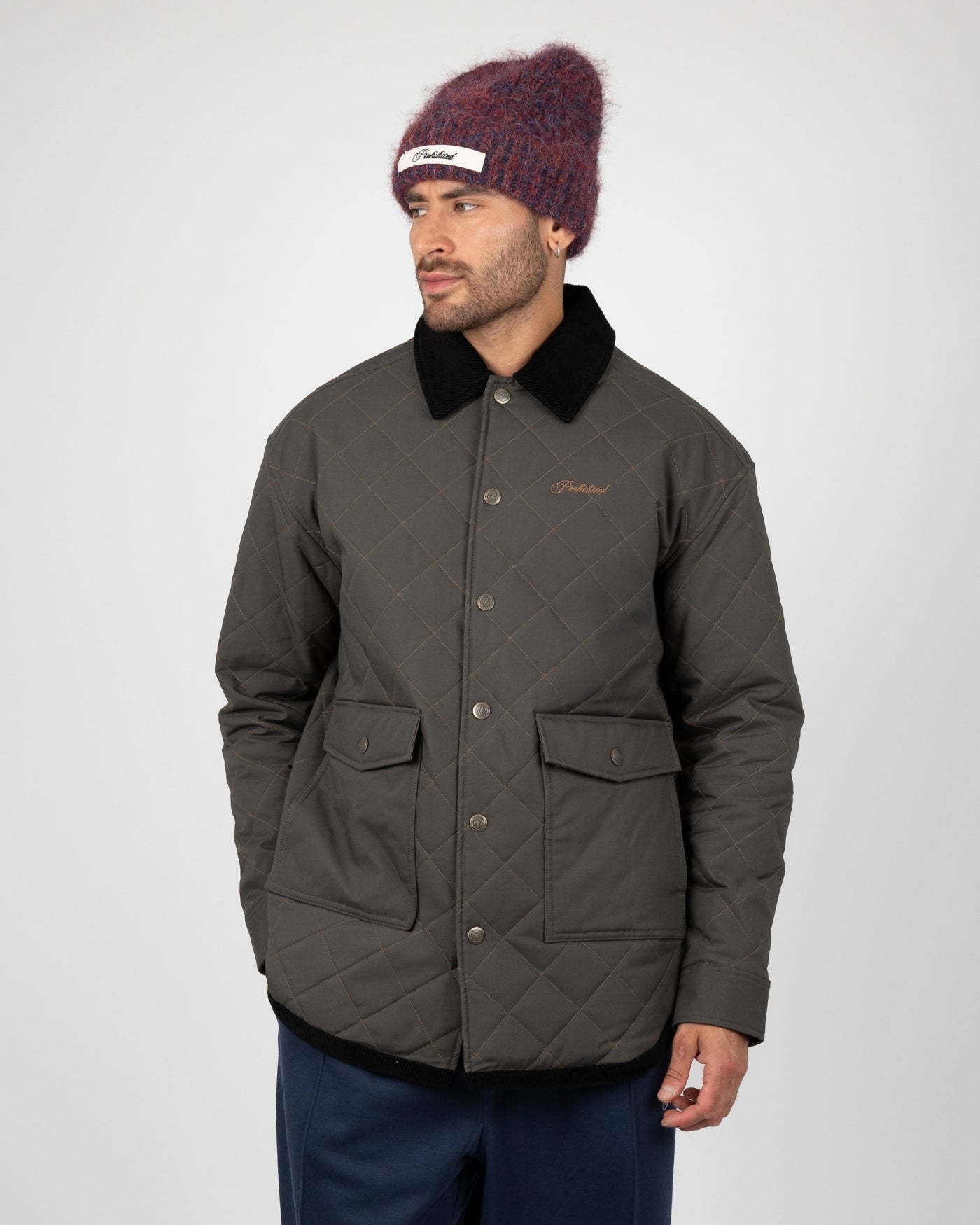 Autumn Field Quilted Jacket | Dark Green