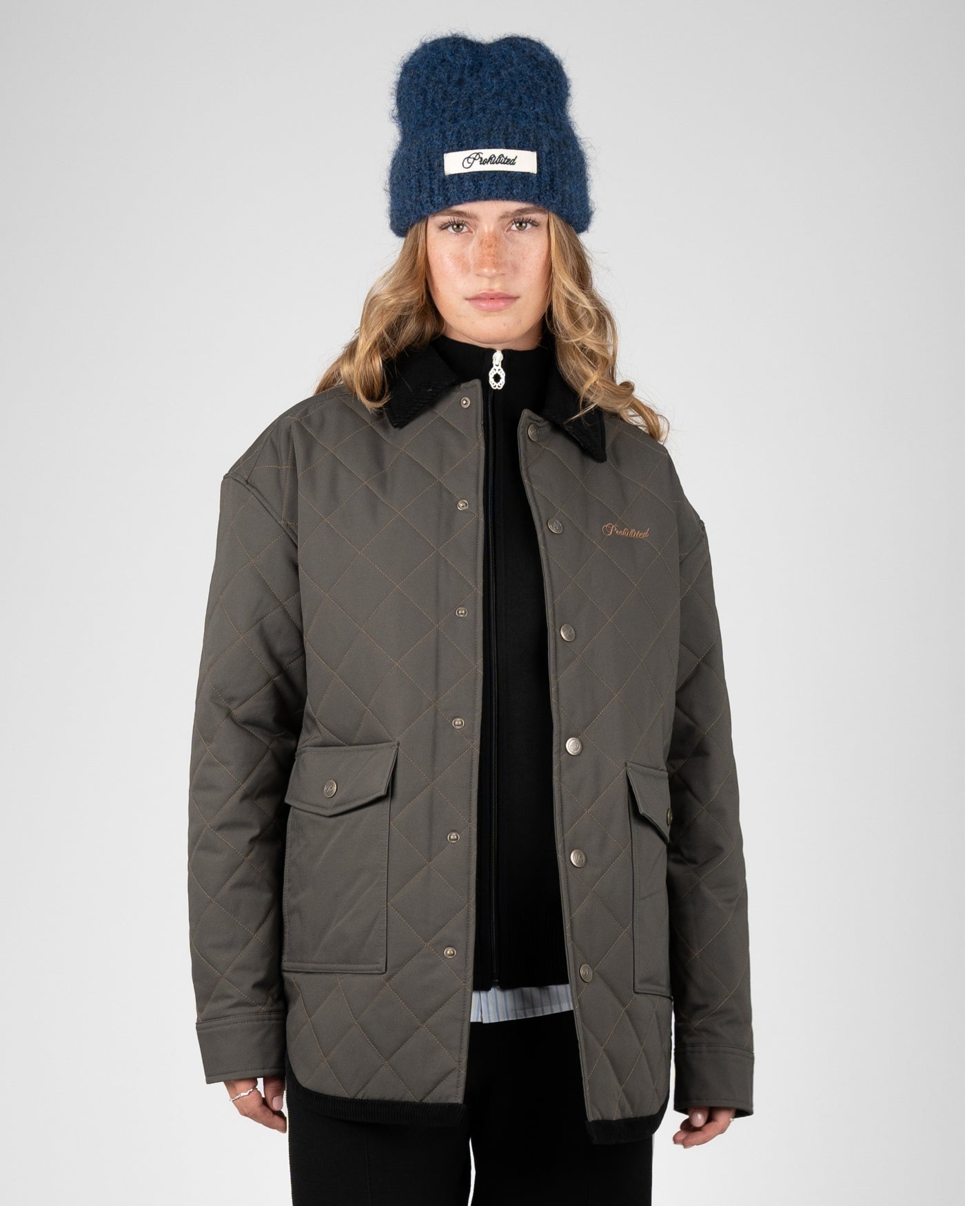Autumn Field Quilted Jacket | Dark Green
