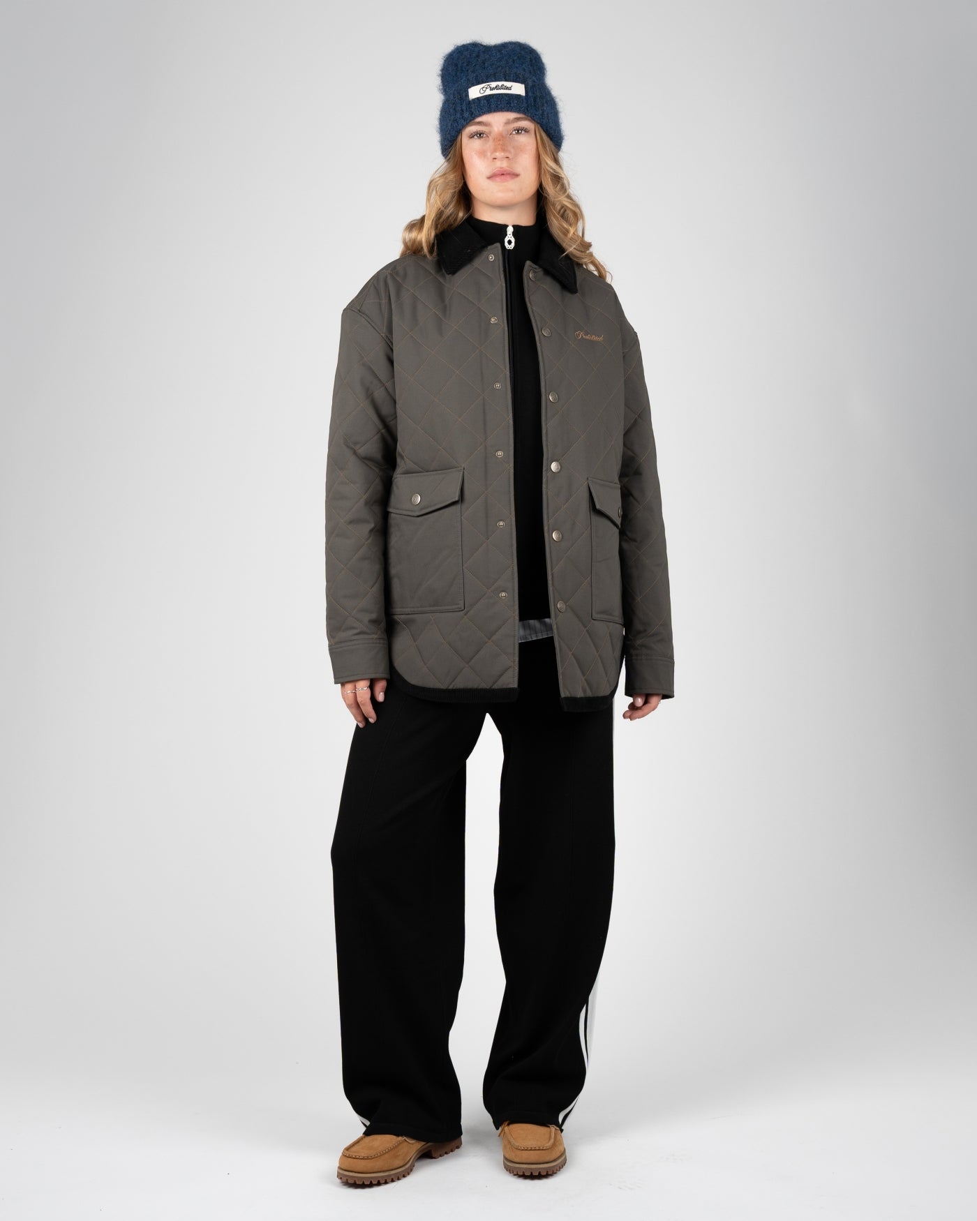 Autumn Field Quilted Jacket | Dark Green