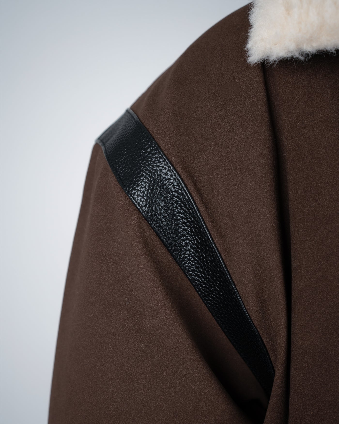Varsity Duffle Jacket | Brown