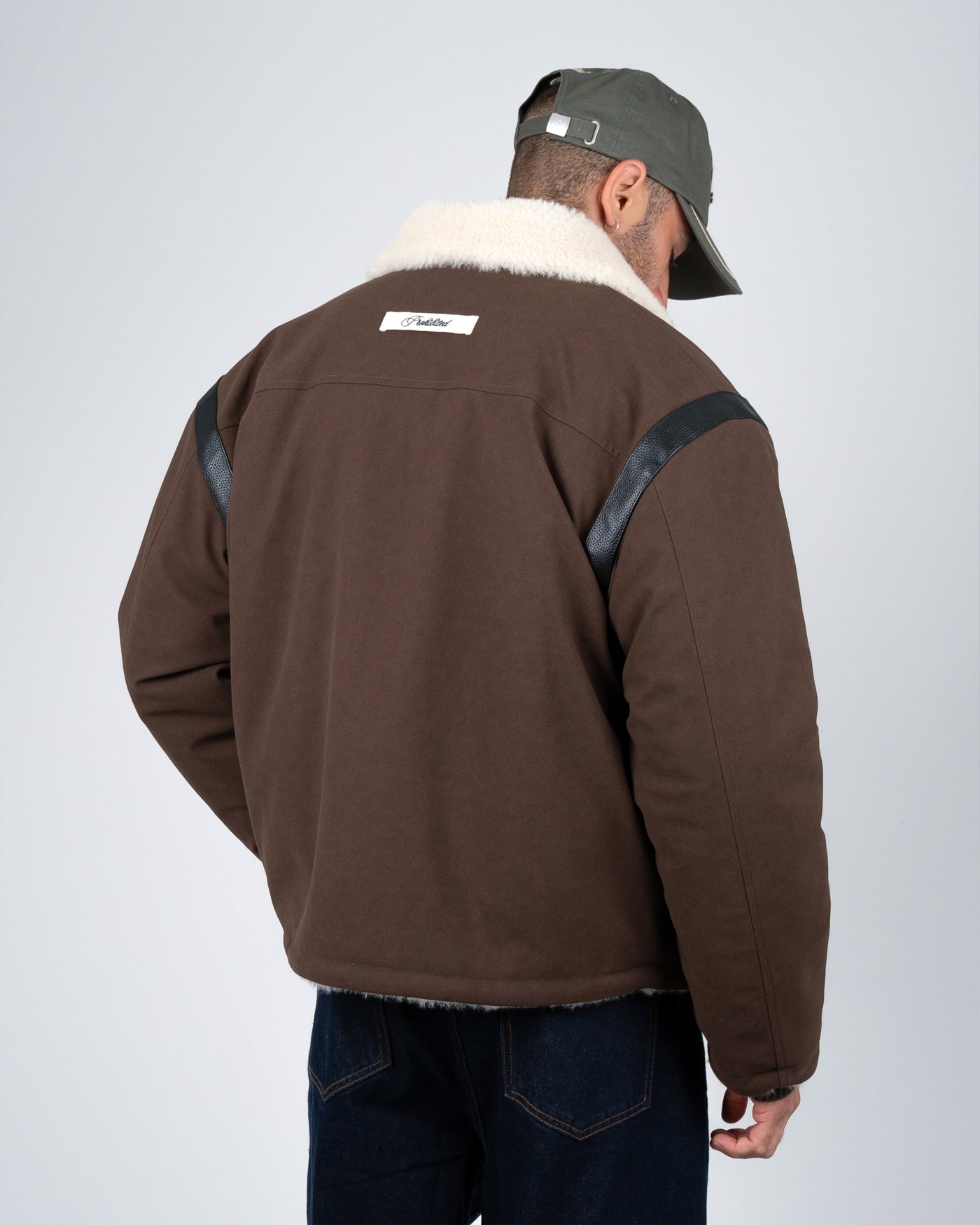 Varsity Duffle Jacket | Brown