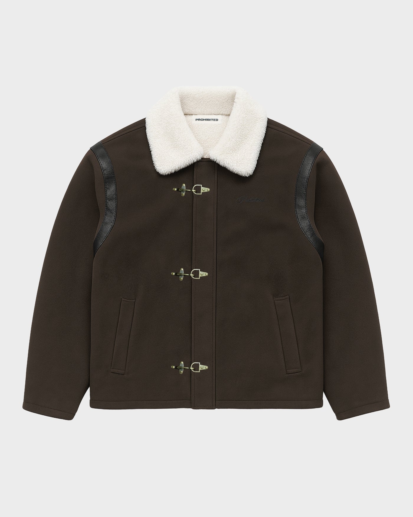 Varsity Duffle Jacket | Brown