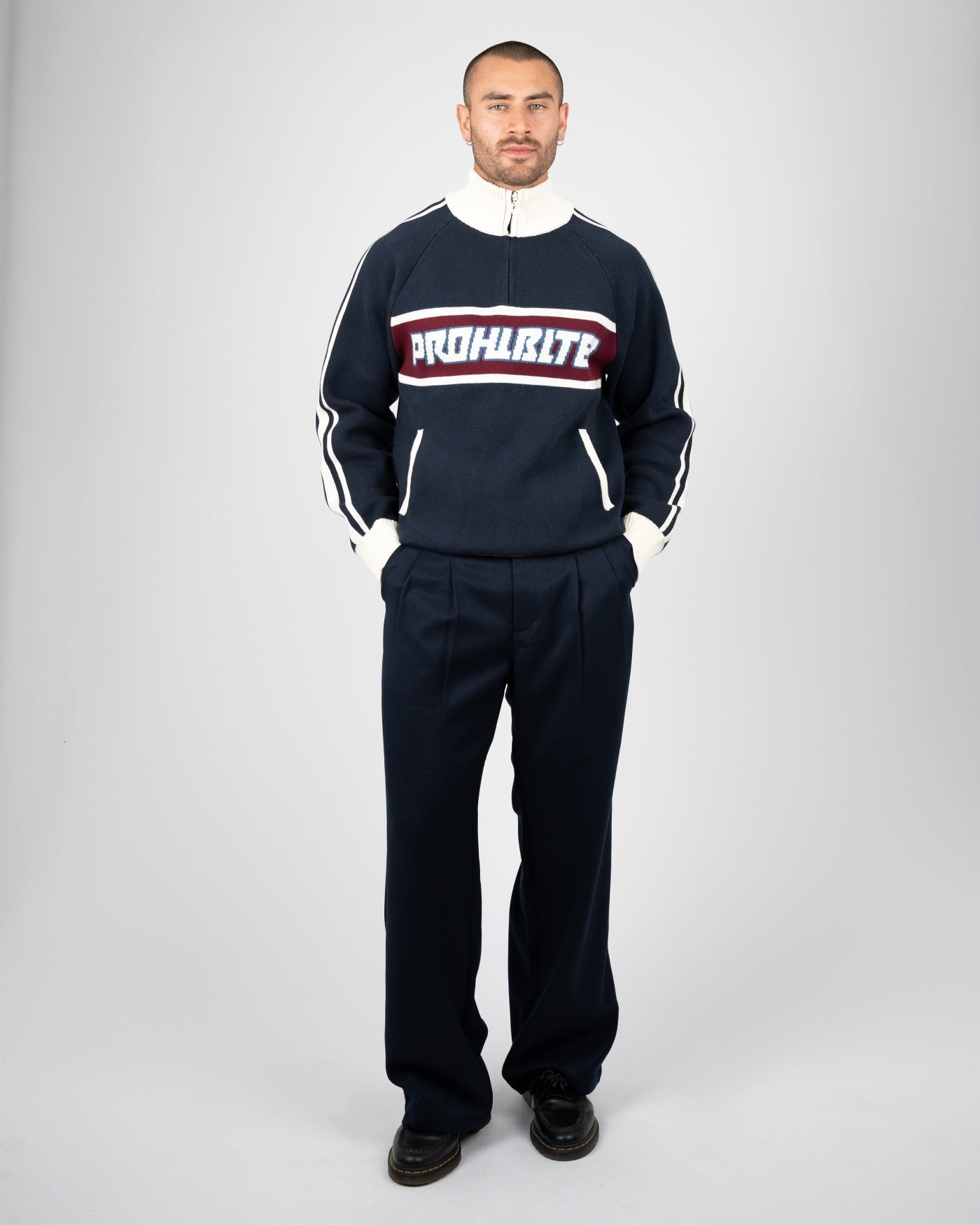 Heritage Pleated Pants | Navy