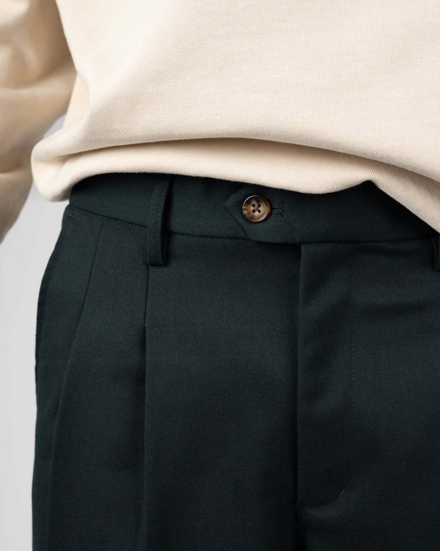 Heritage Pleated Pants | Deep Green