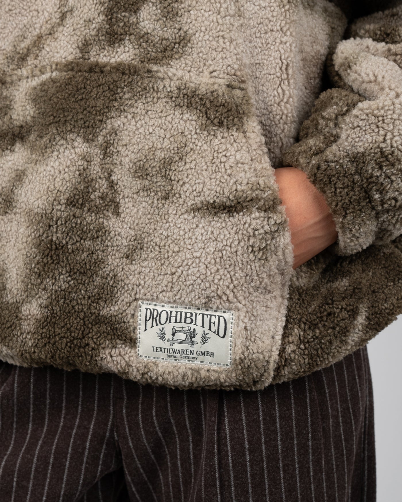 Highland Sherpa Half-Zip | Muted Khaki