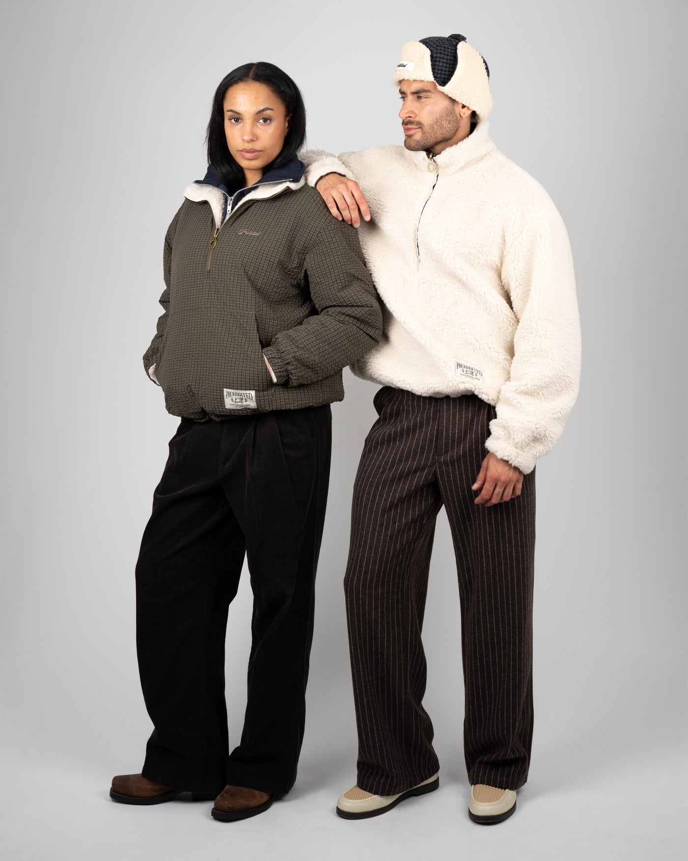 Throwback Sherpa Half-Zip | Brown