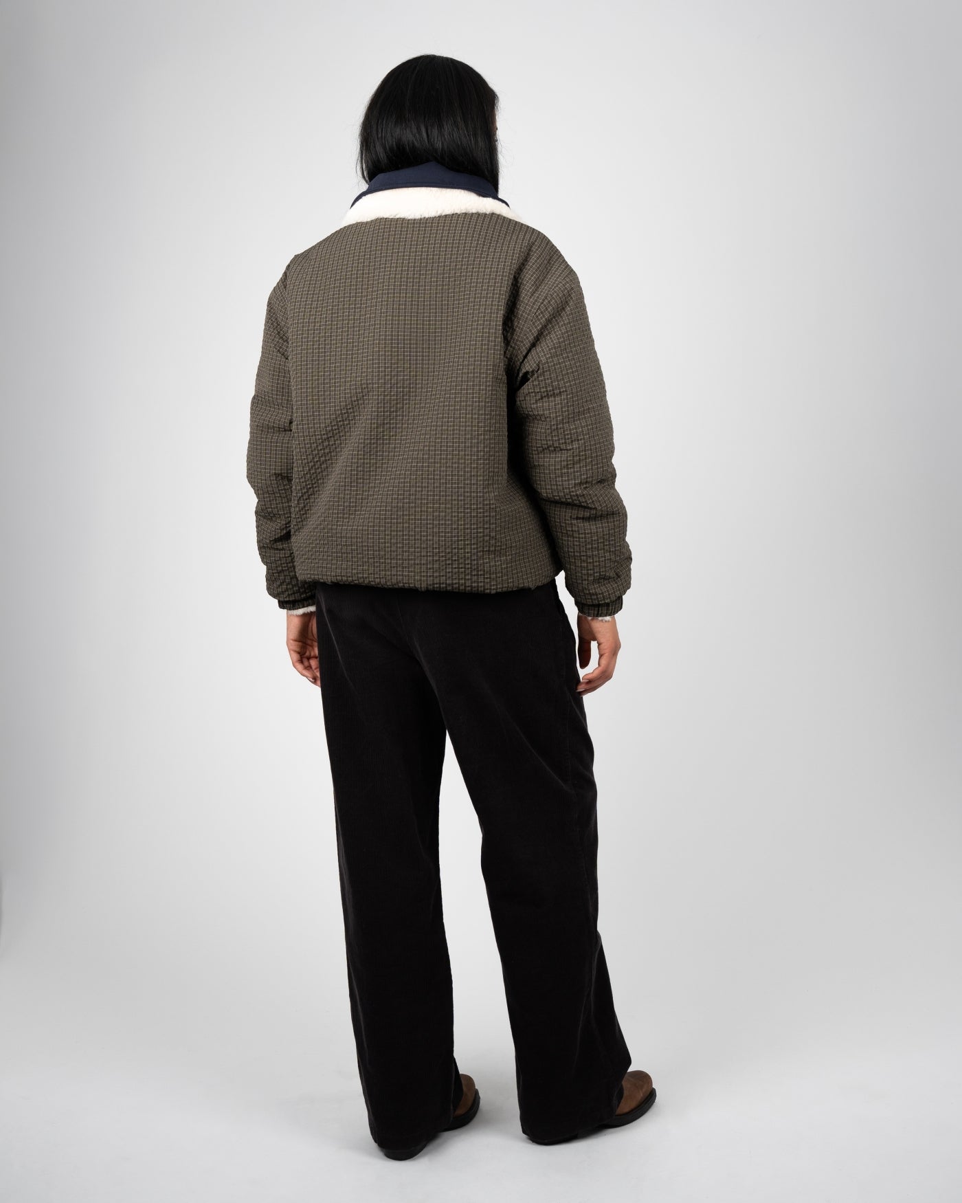 Throwback Sherpa Half-Zip | Brown