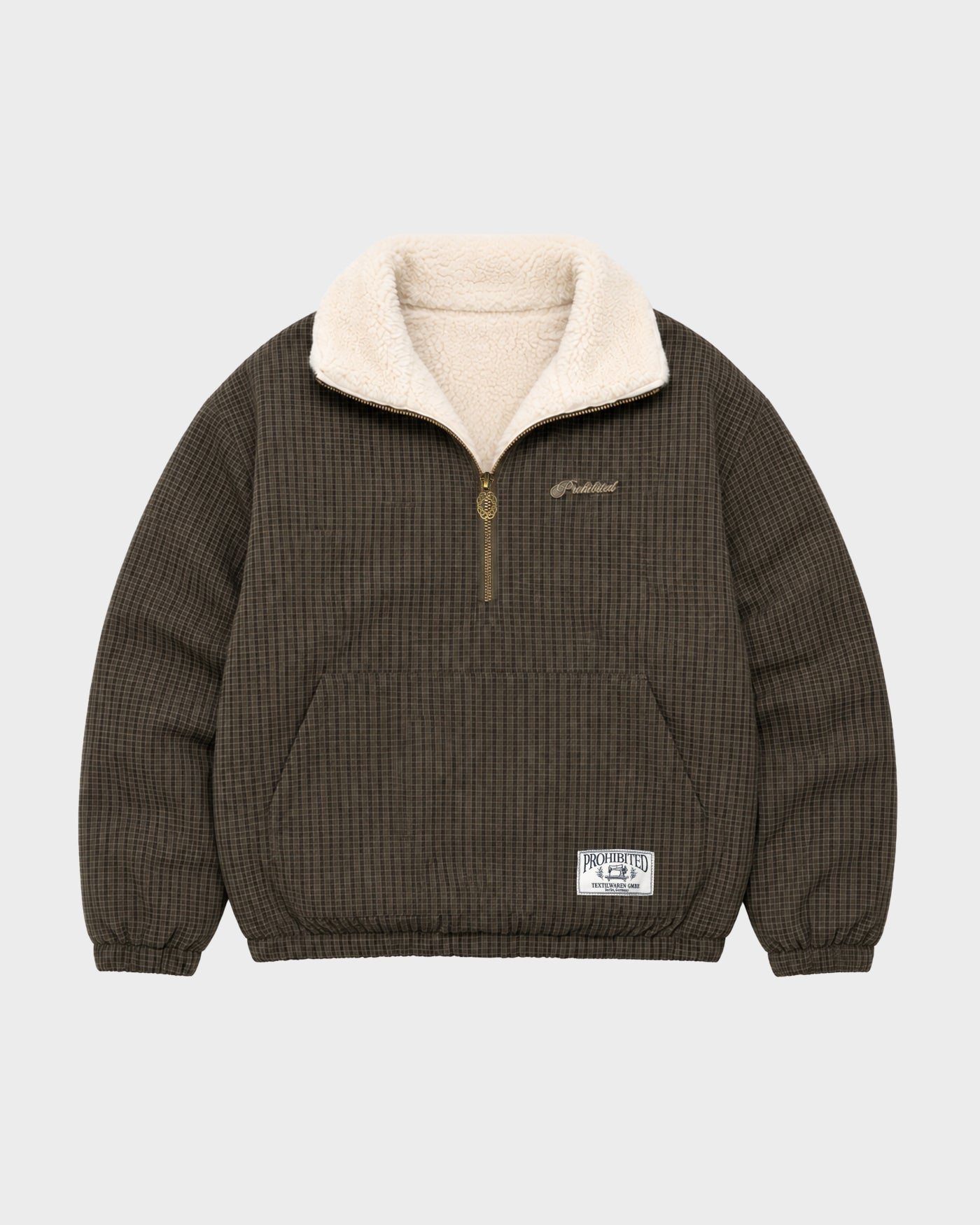 Throwback Sherpa Half-Zip | Brown