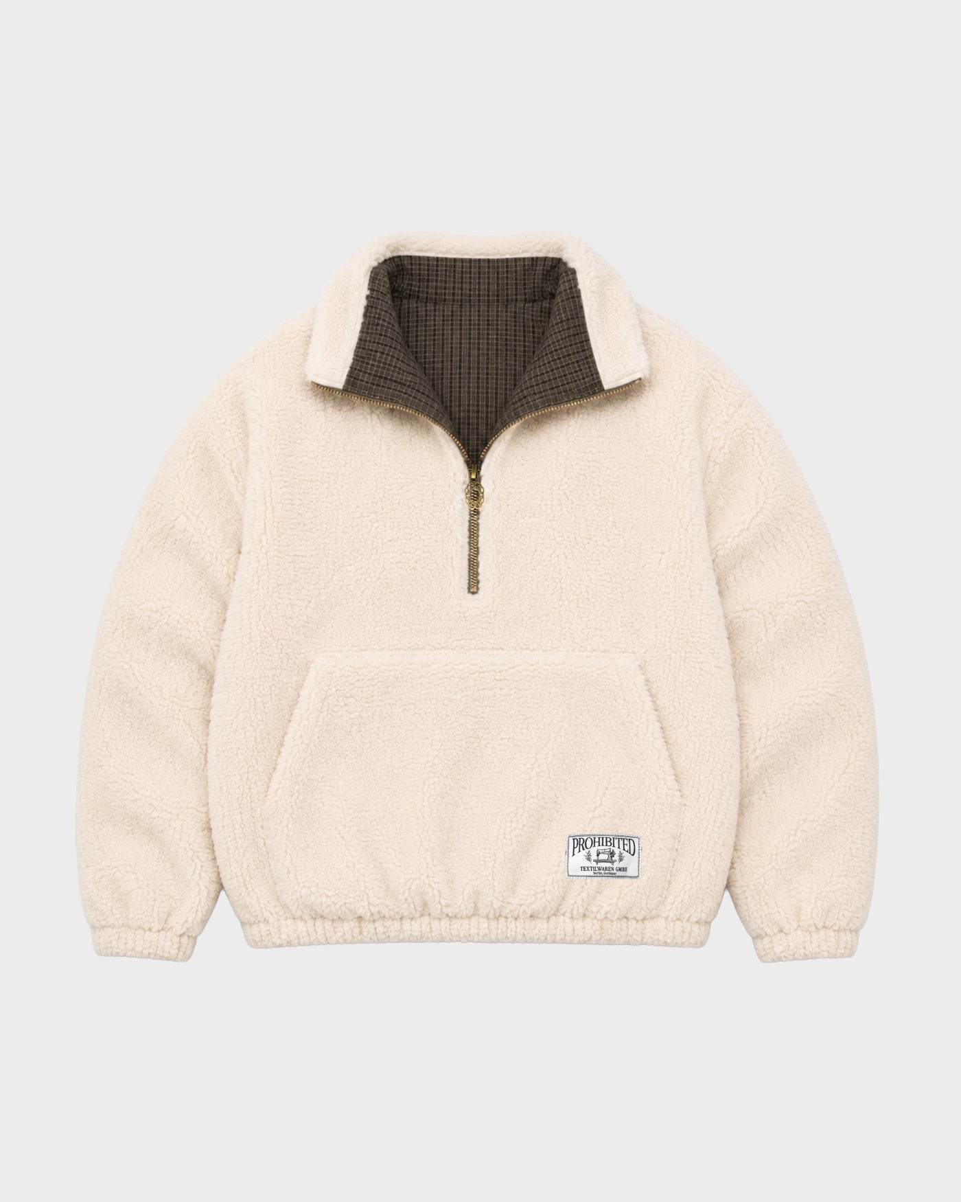 Throwback Sherpa Half-Zip | Brown