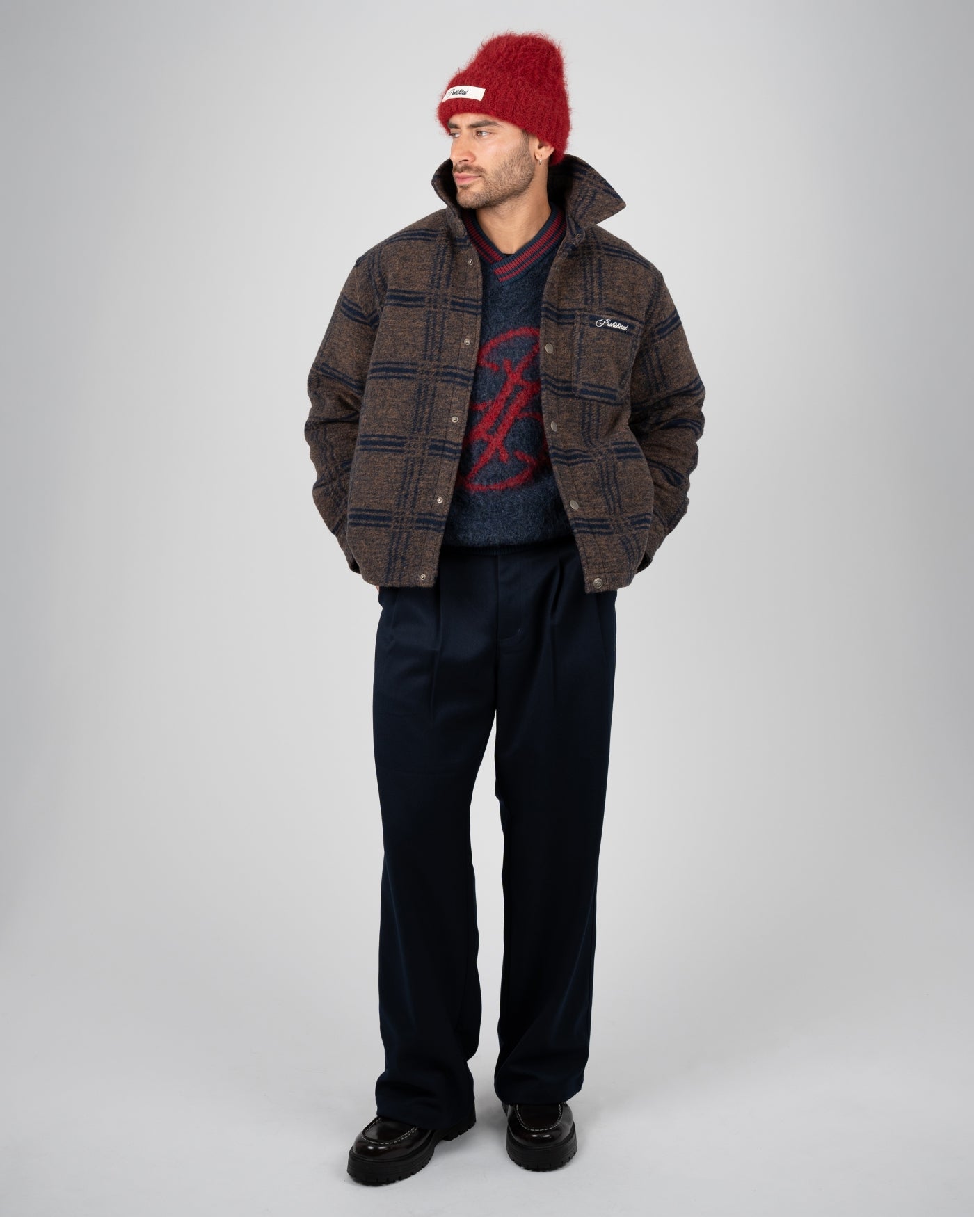 Back Again Flannel Overshirt | Brown/Blue