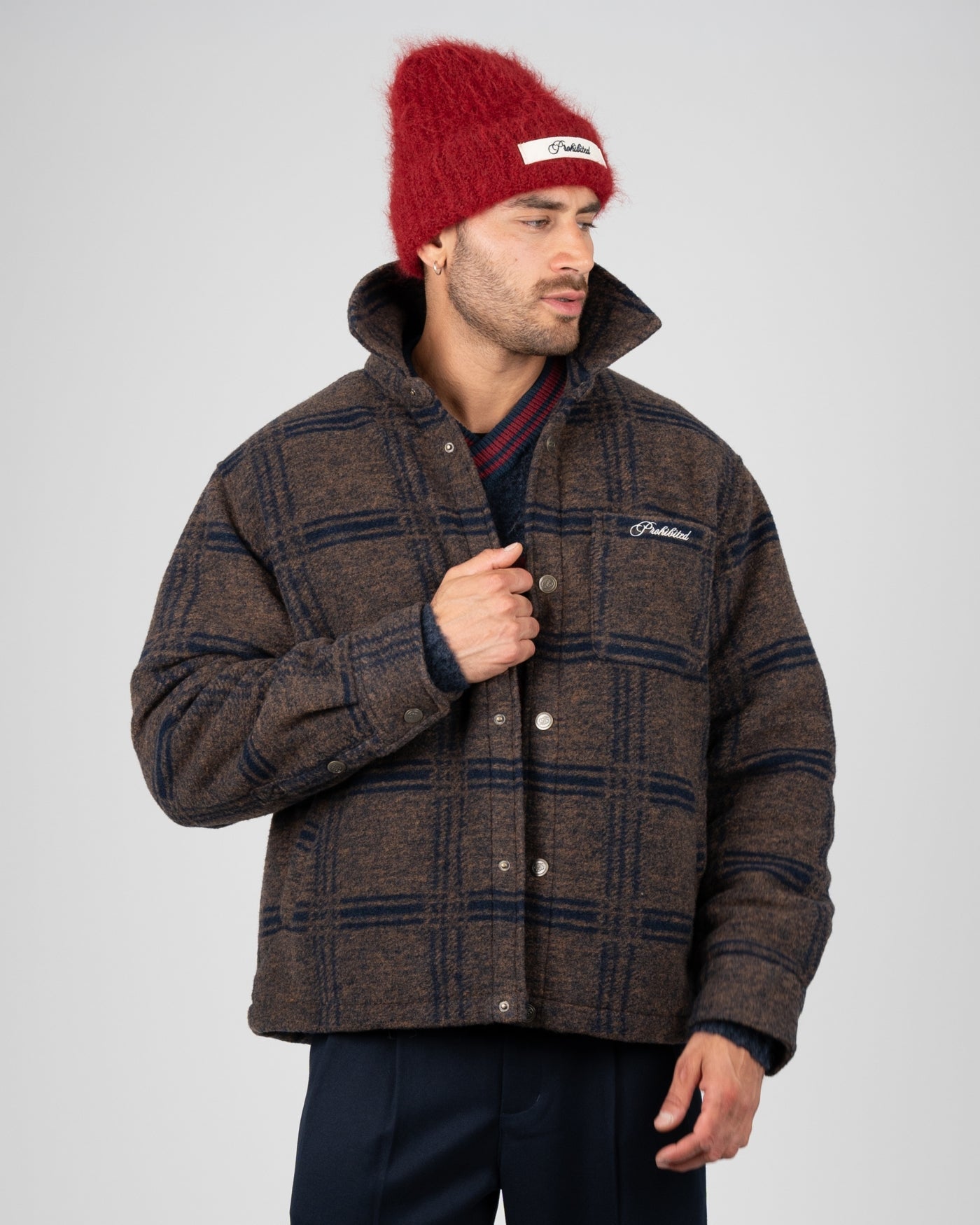Back Again Flannel Overshirt | Brown/Blue