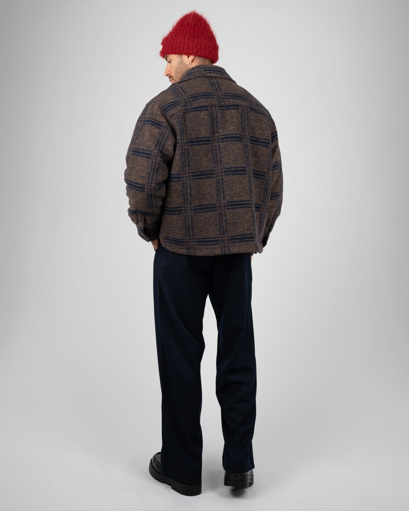 Back Again Flannel Overshirt | Brown/Blue