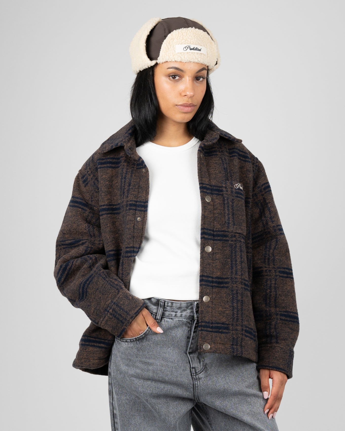 Back Again Flannel Overshirt | Brown/Blue