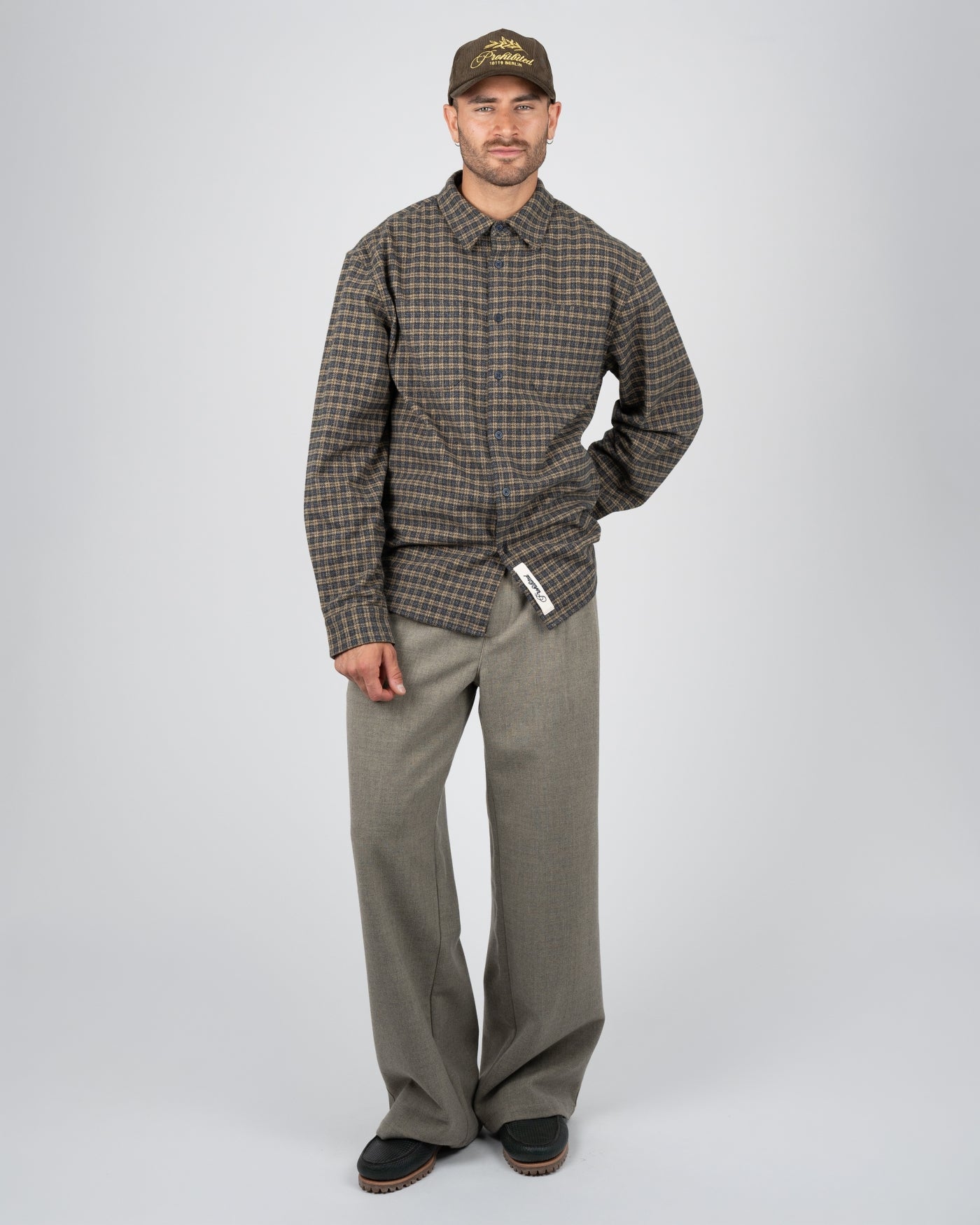 Checkered Flannel Shirt | Yellow