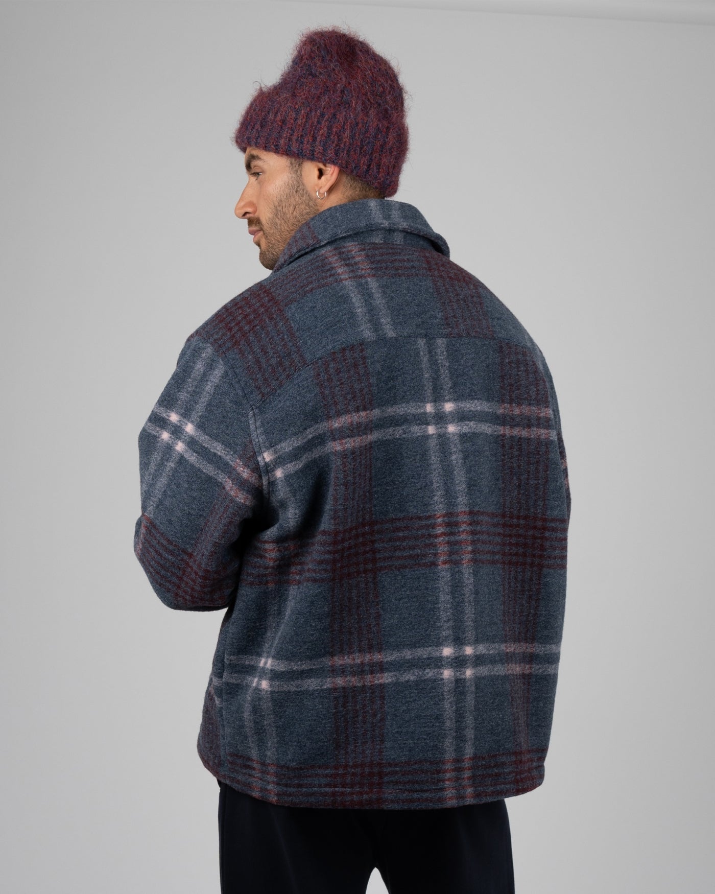 Back Again Flannel Overshirt | Blue/Red