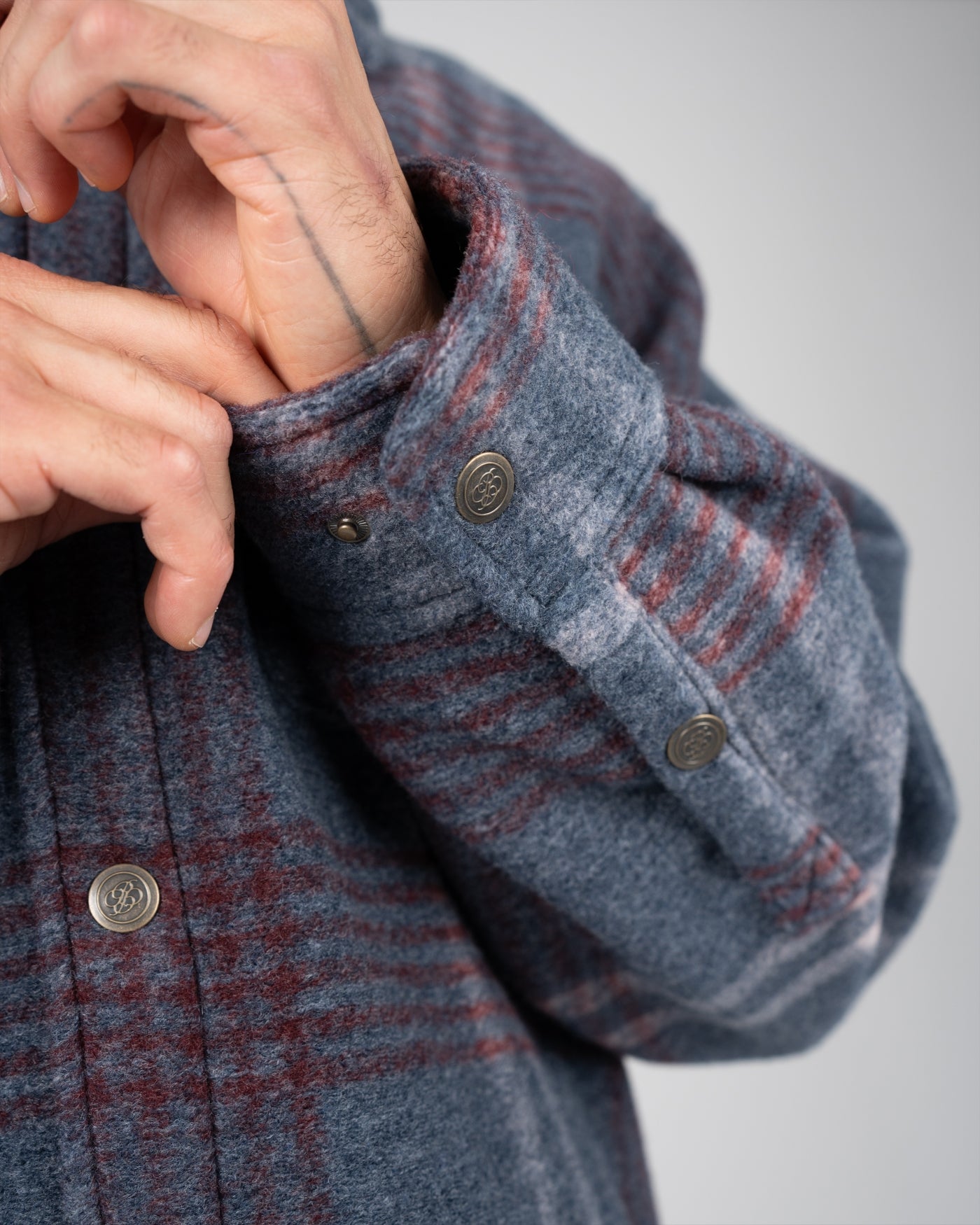 Back Again Flannel Overshirt | Blue/Red