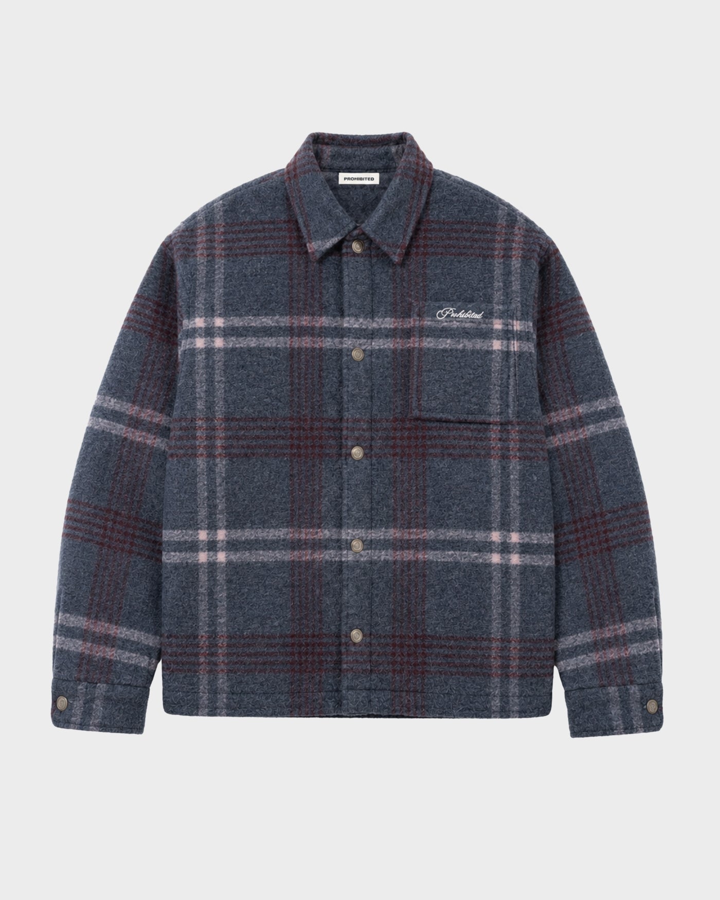 Back Again Flannel Overshirt | Blue/Red
