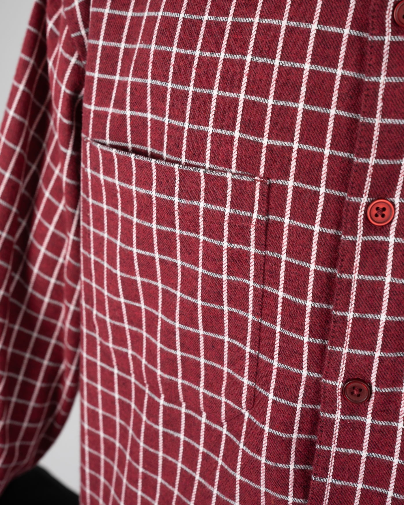 Seasoned Flannel Shirt | Bordeaux