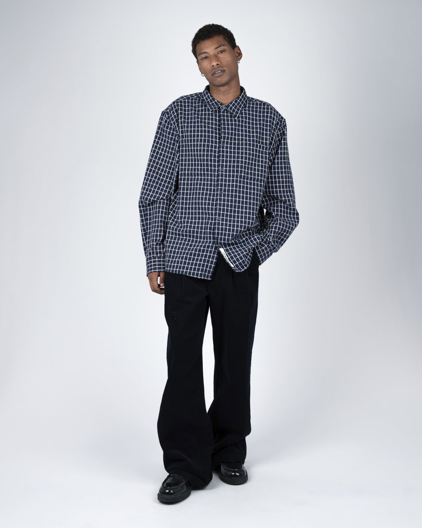 Seasoned Flannel Shirt | Dark Blue