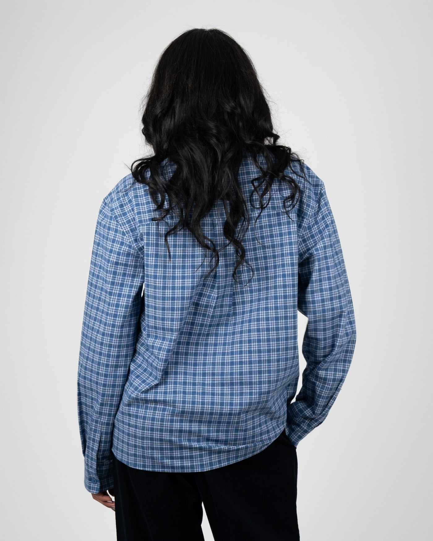 Checkered Flannel Shirt | Blue