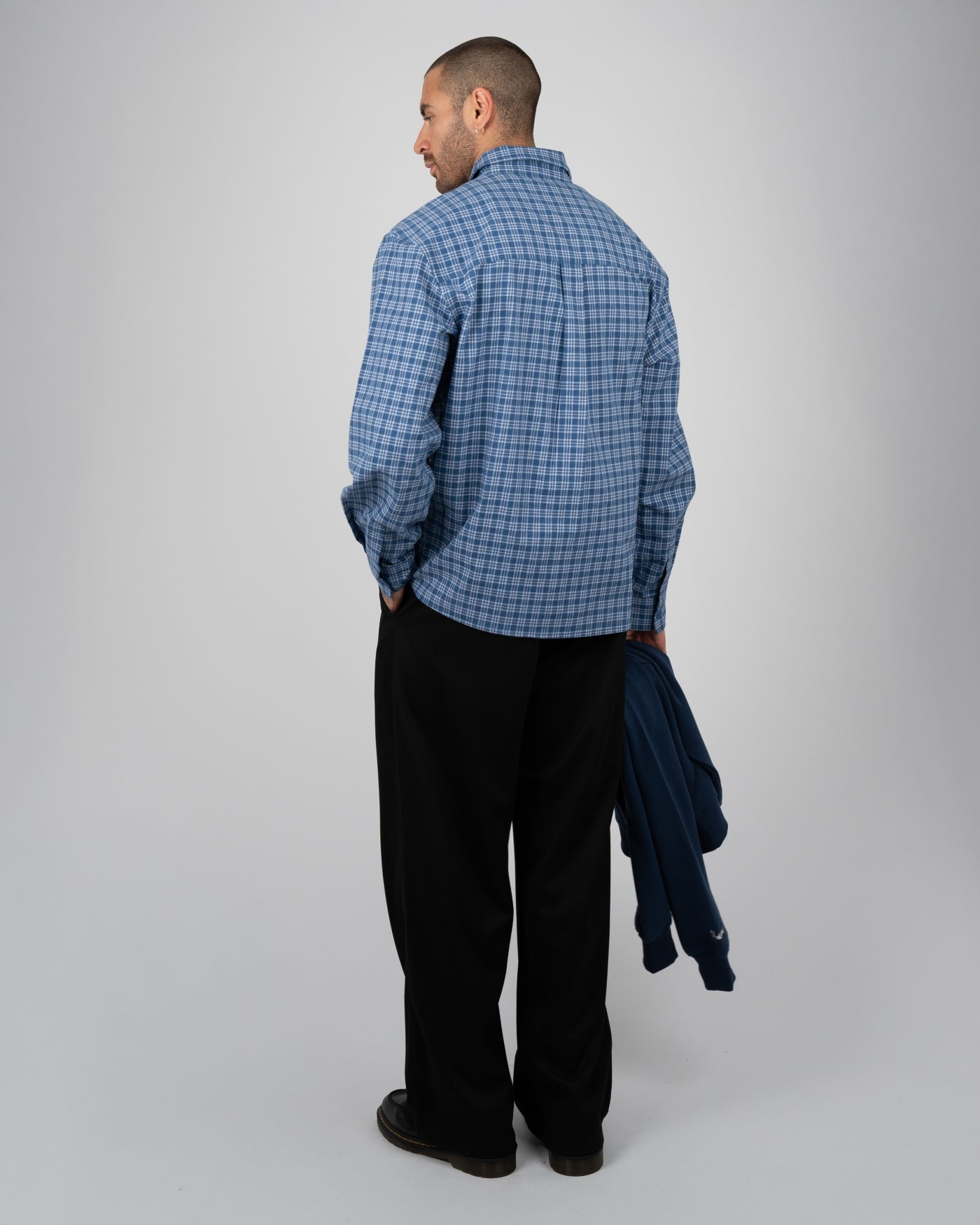 Checkered Flannel Shirt | Blue