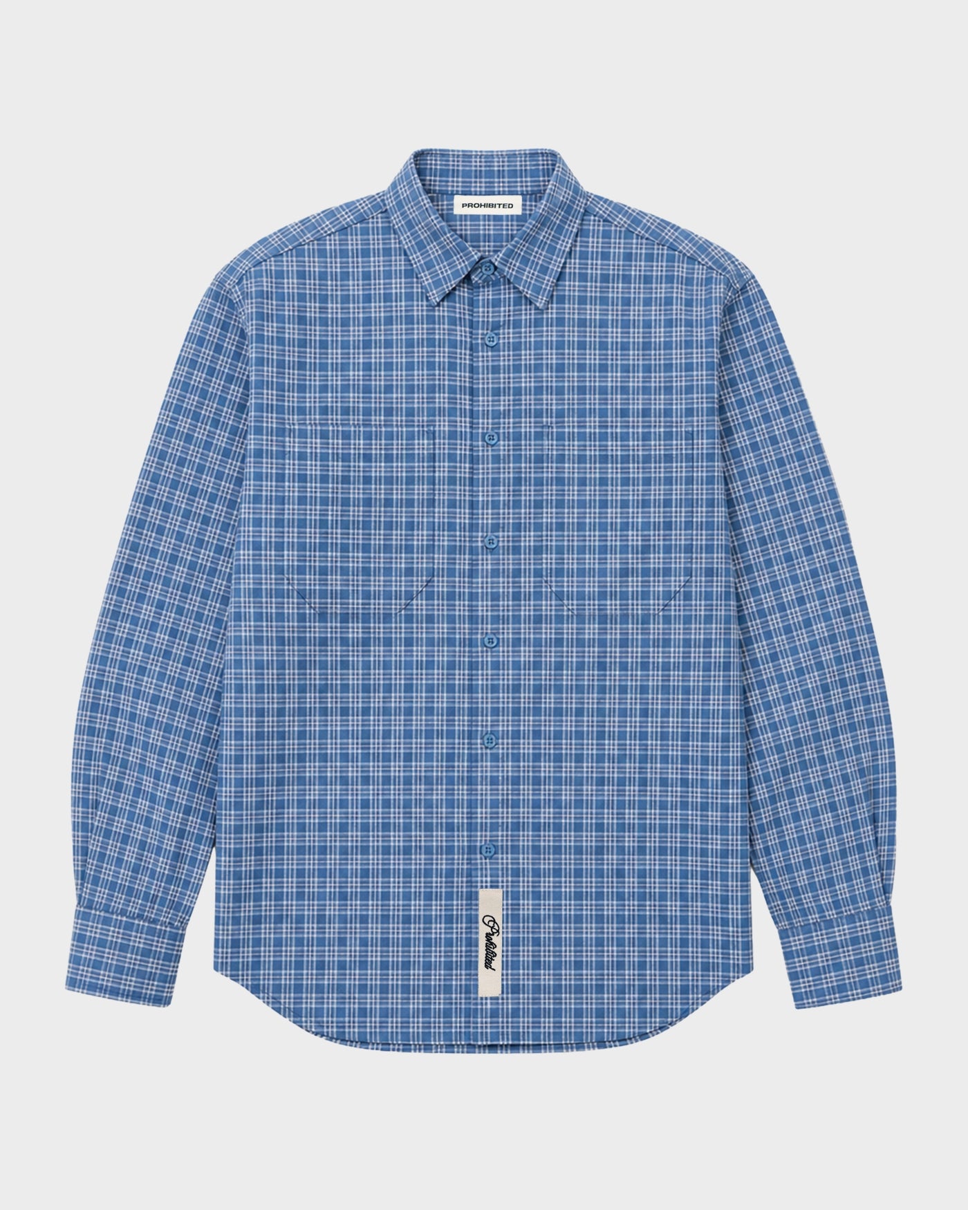 Checkered Flannel Shirt | Blue