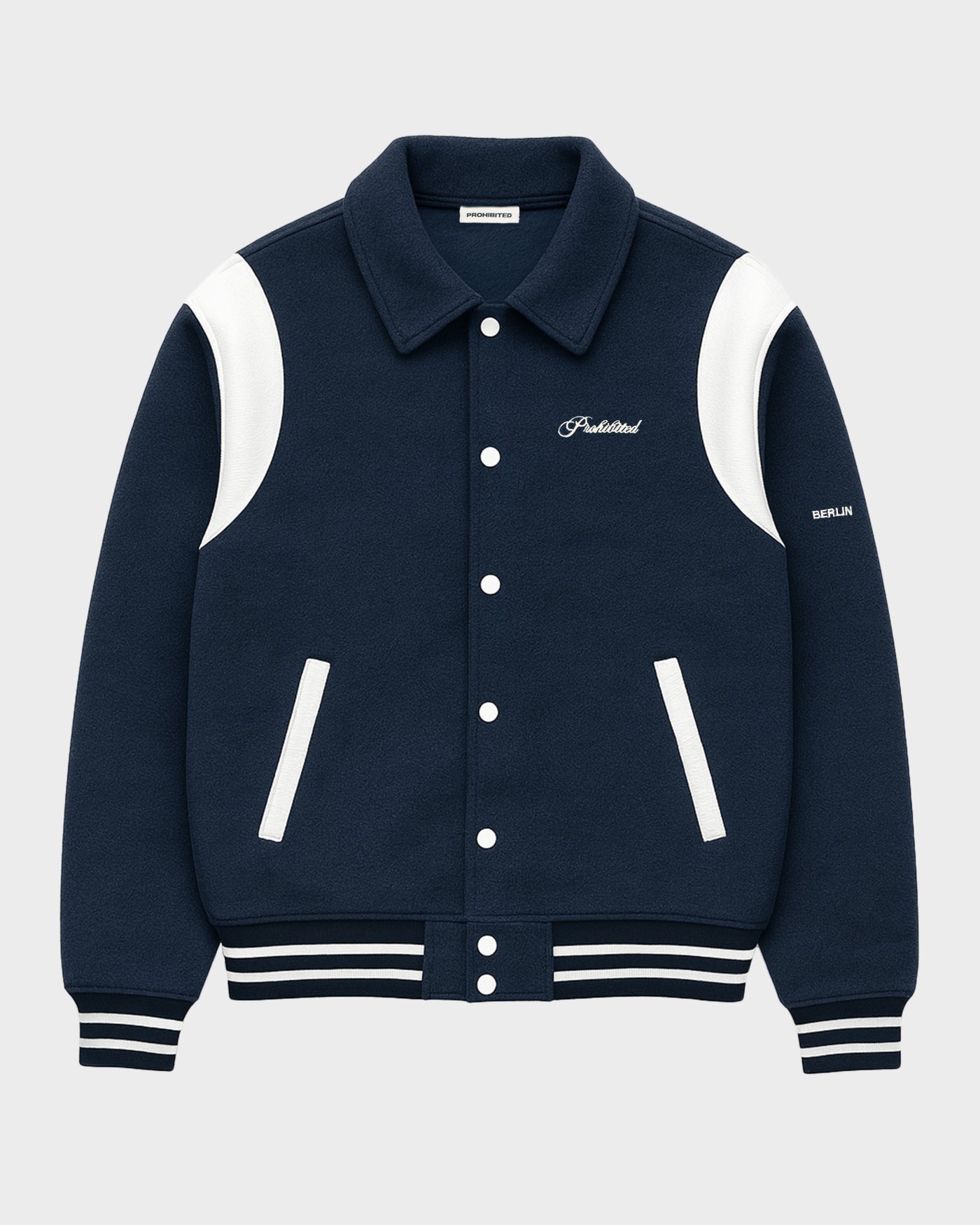 Field College Jacket | Anthracite Blue