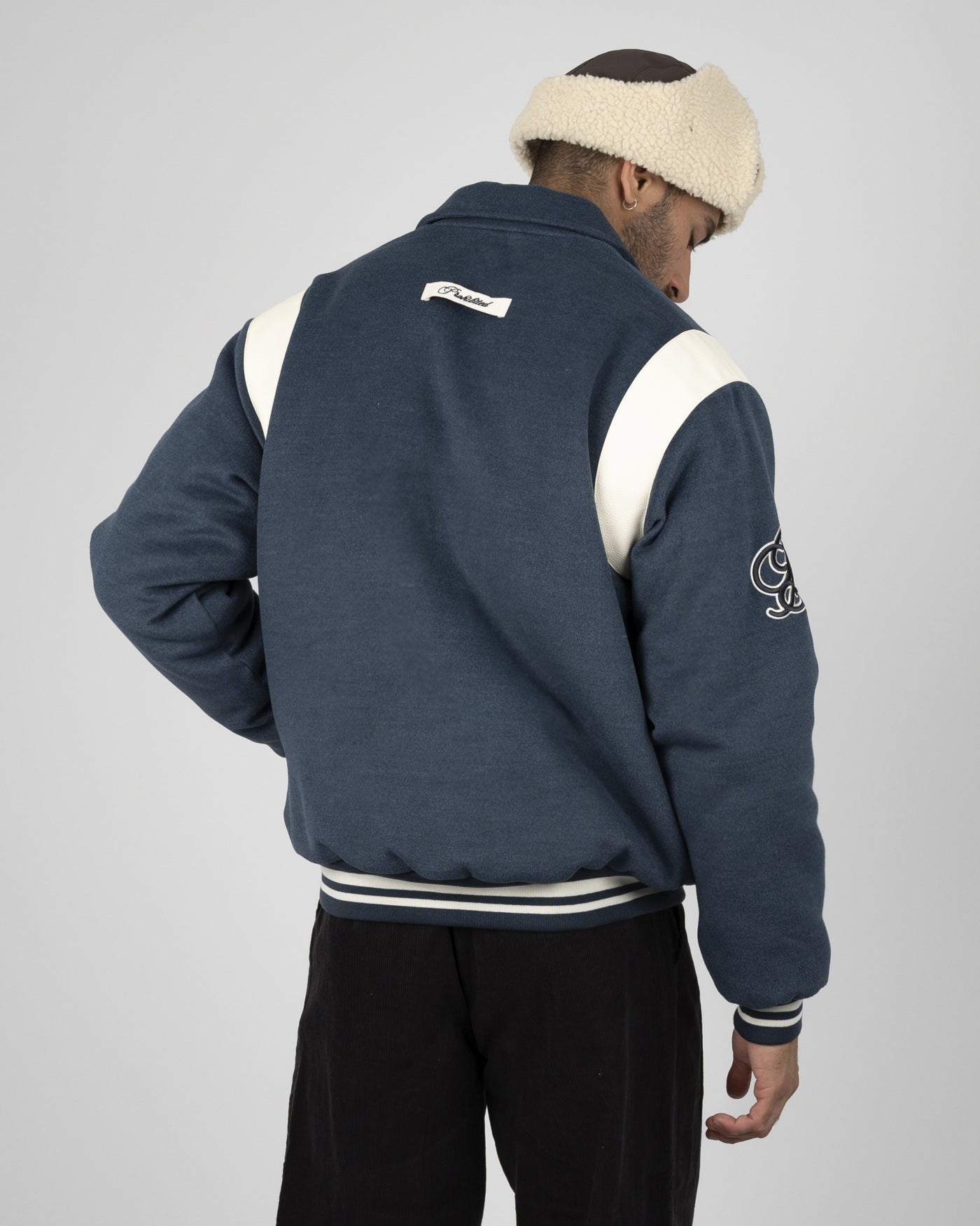 Field College Jacket | Anthracite Blue