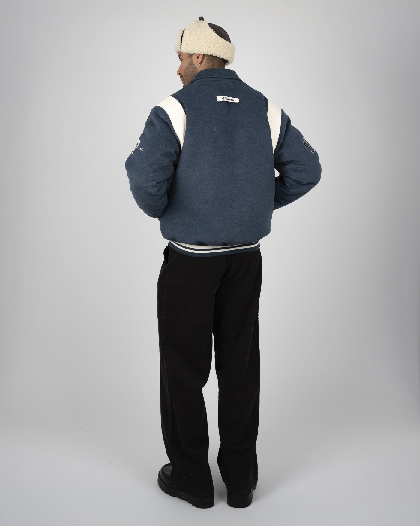 Field College Jacket | Anthracite Blue