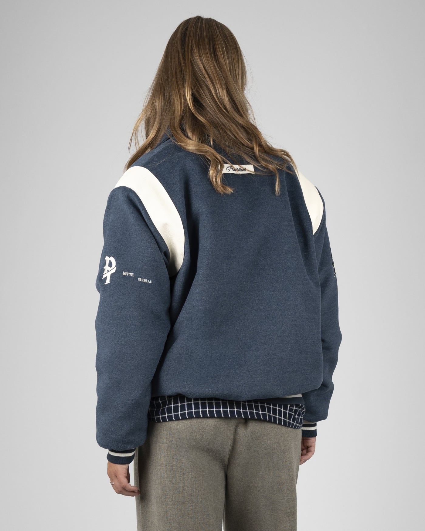 Field College Jacket | Anthracite Blue