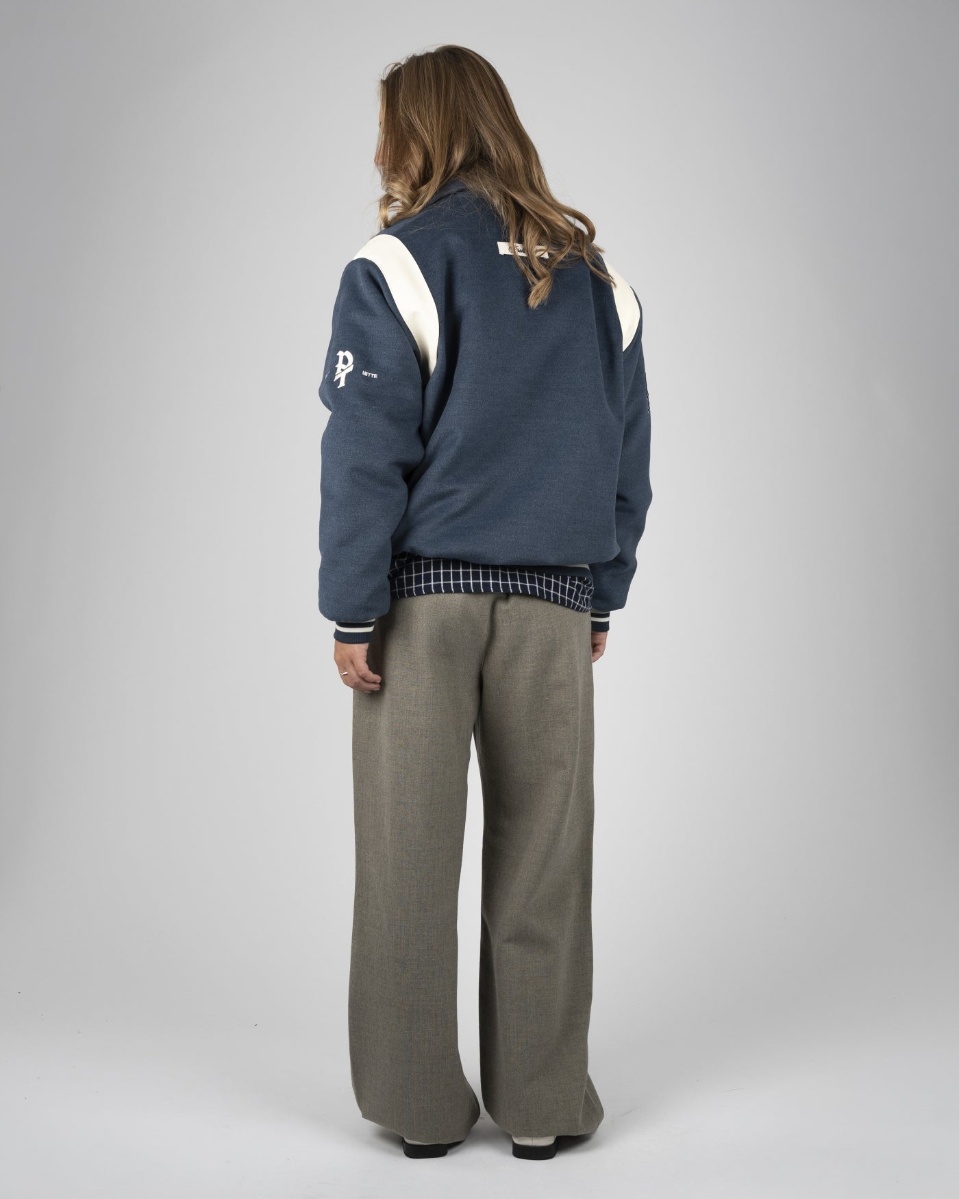 Field College Jacket | Anthracite Blue