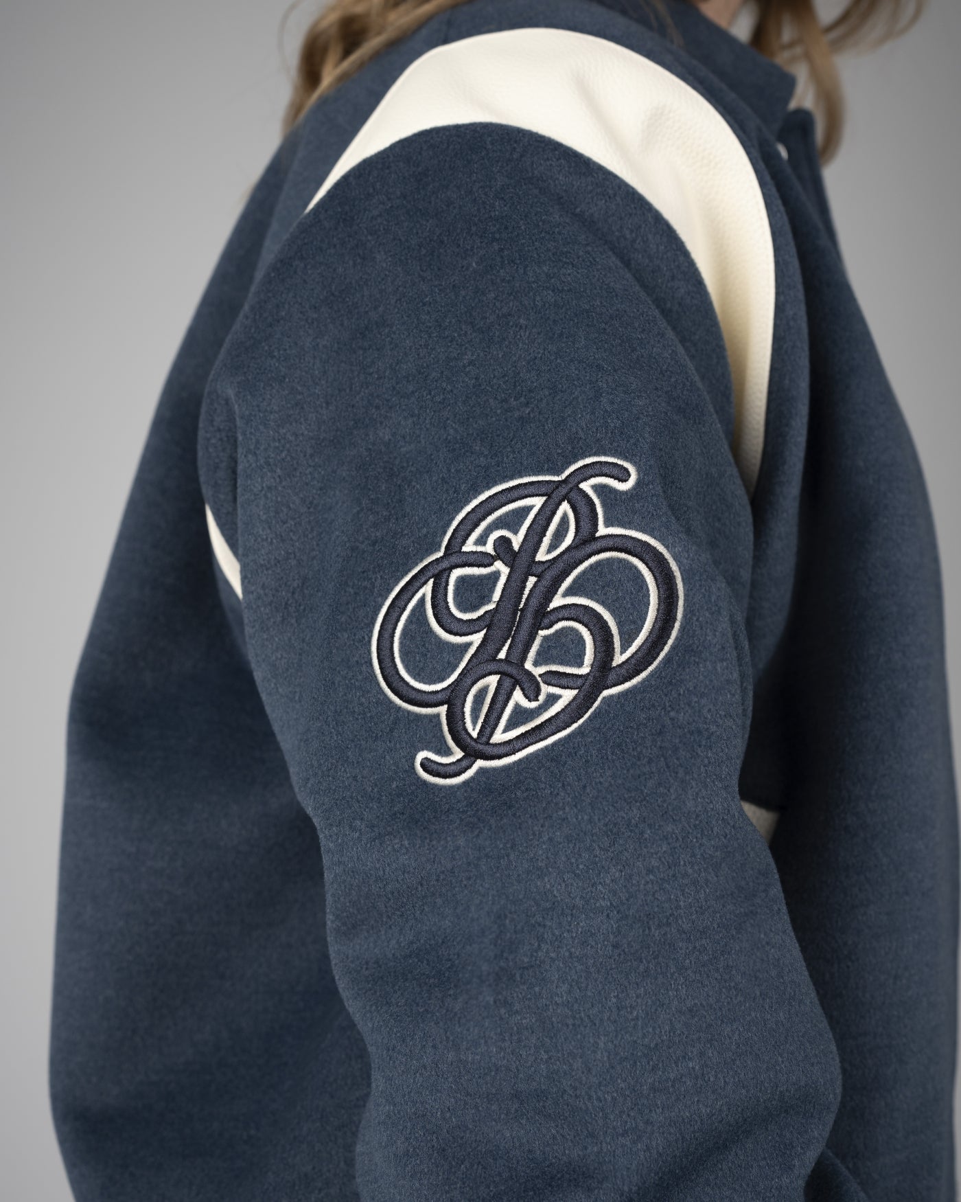 Field College Jacket | Anthracite Blue
