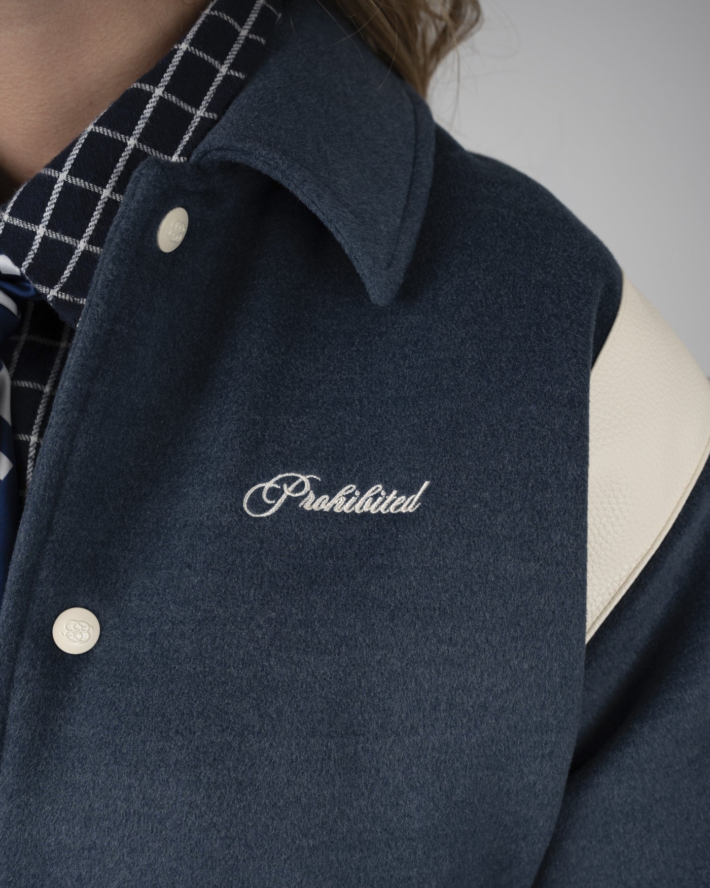 Field College Jacket | Anthracite Blue