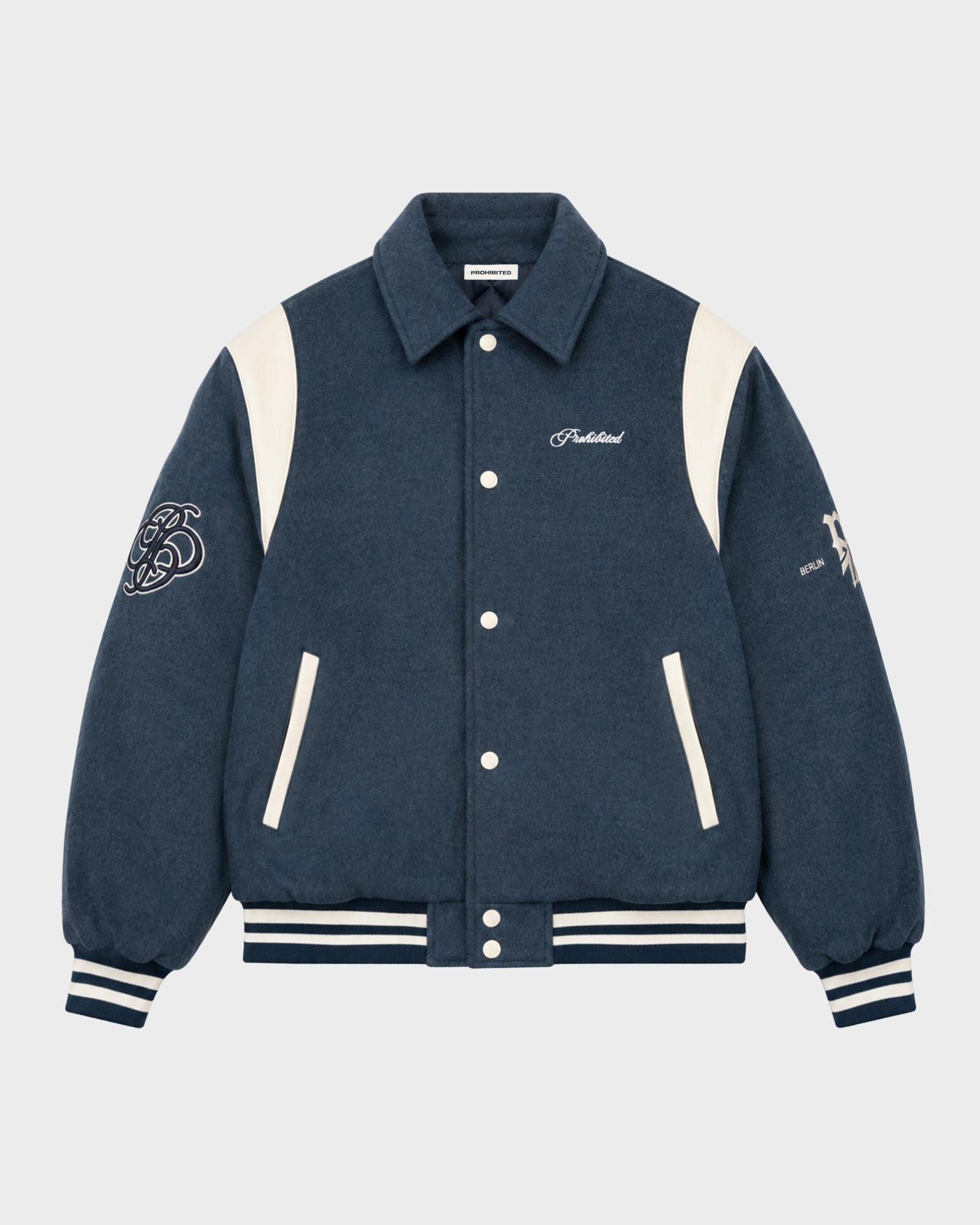 Field College Jacket | Anthracite Blue
