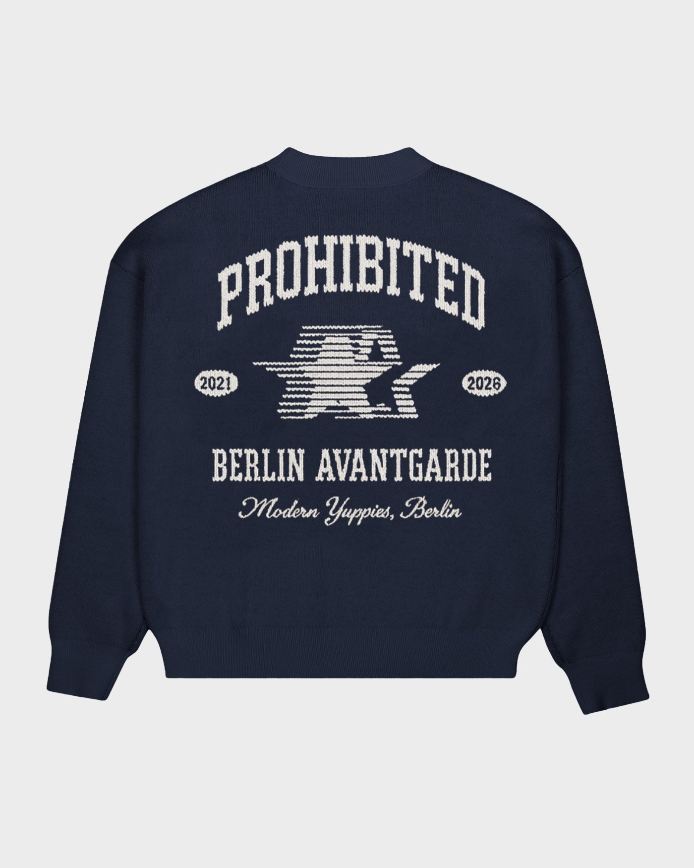 Avantgarde Knit Sweater | Navy