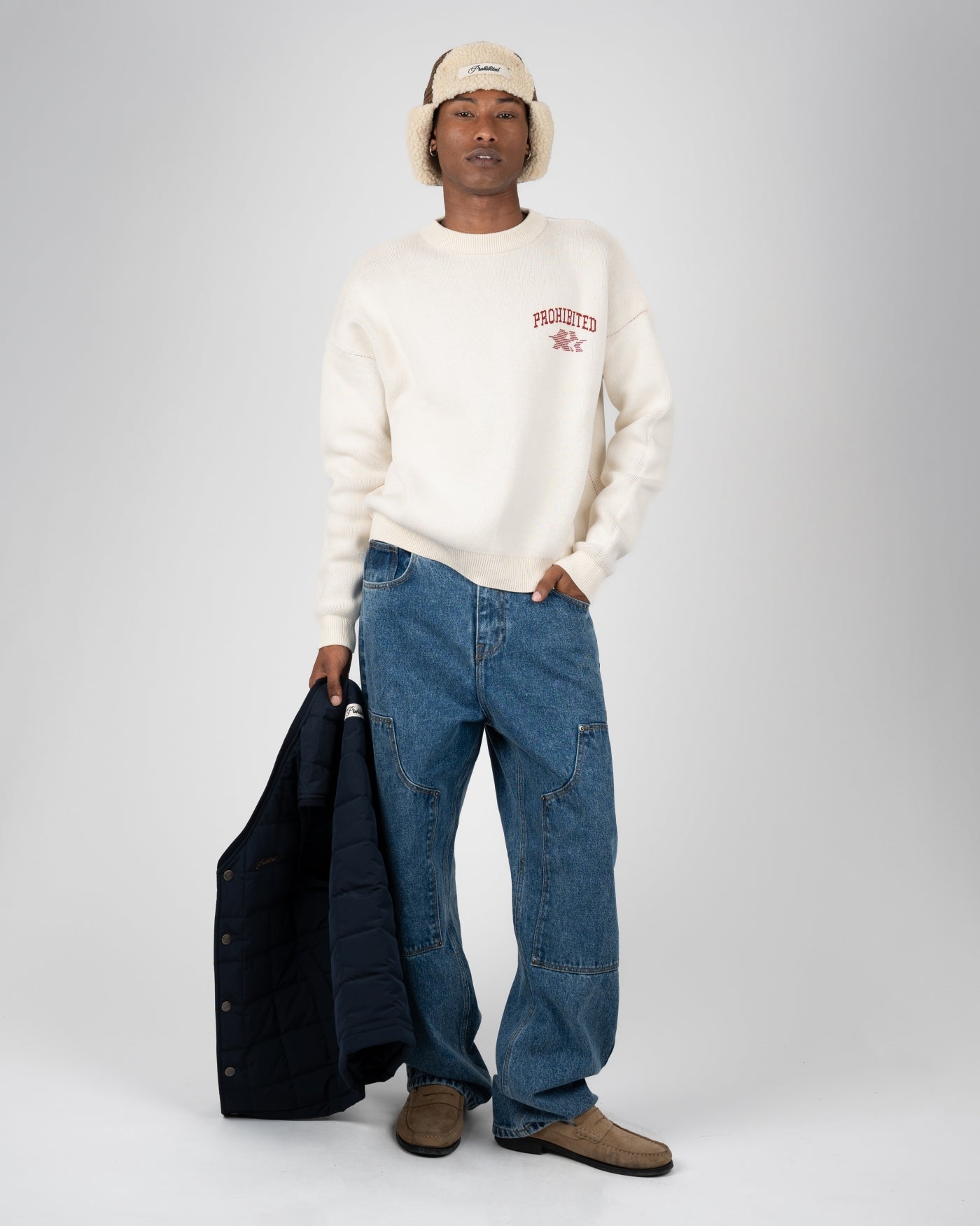 Avantgarde Knit Sweater | Cream