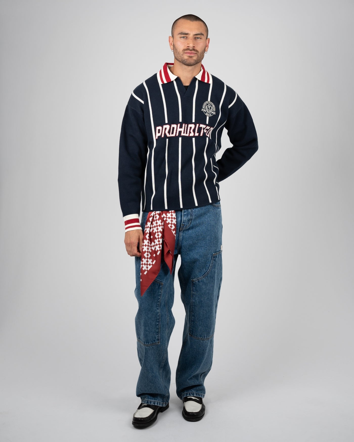 Field Numbers Knit Trikot | Navy