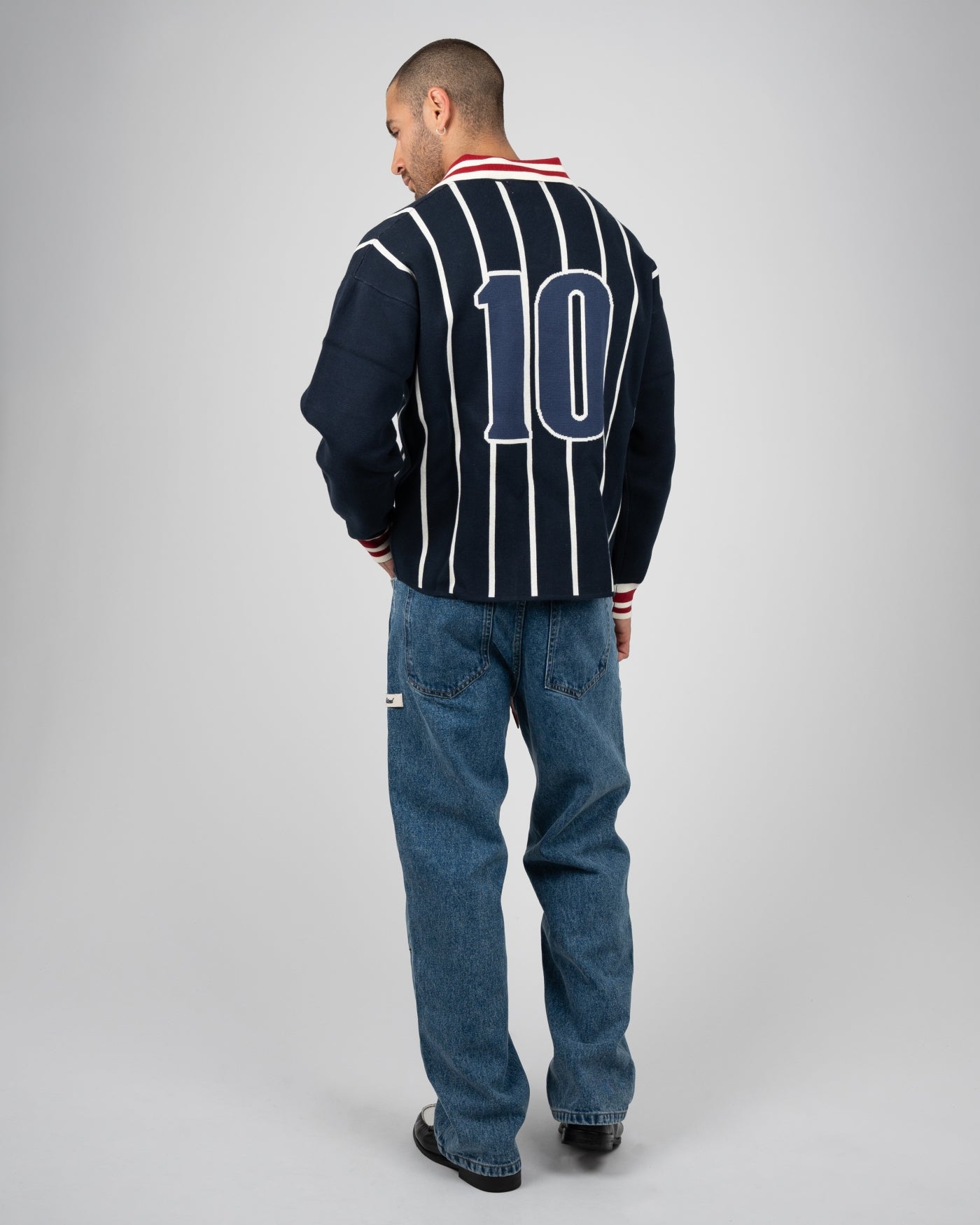 Field Numbers Knit Trikot | Navy