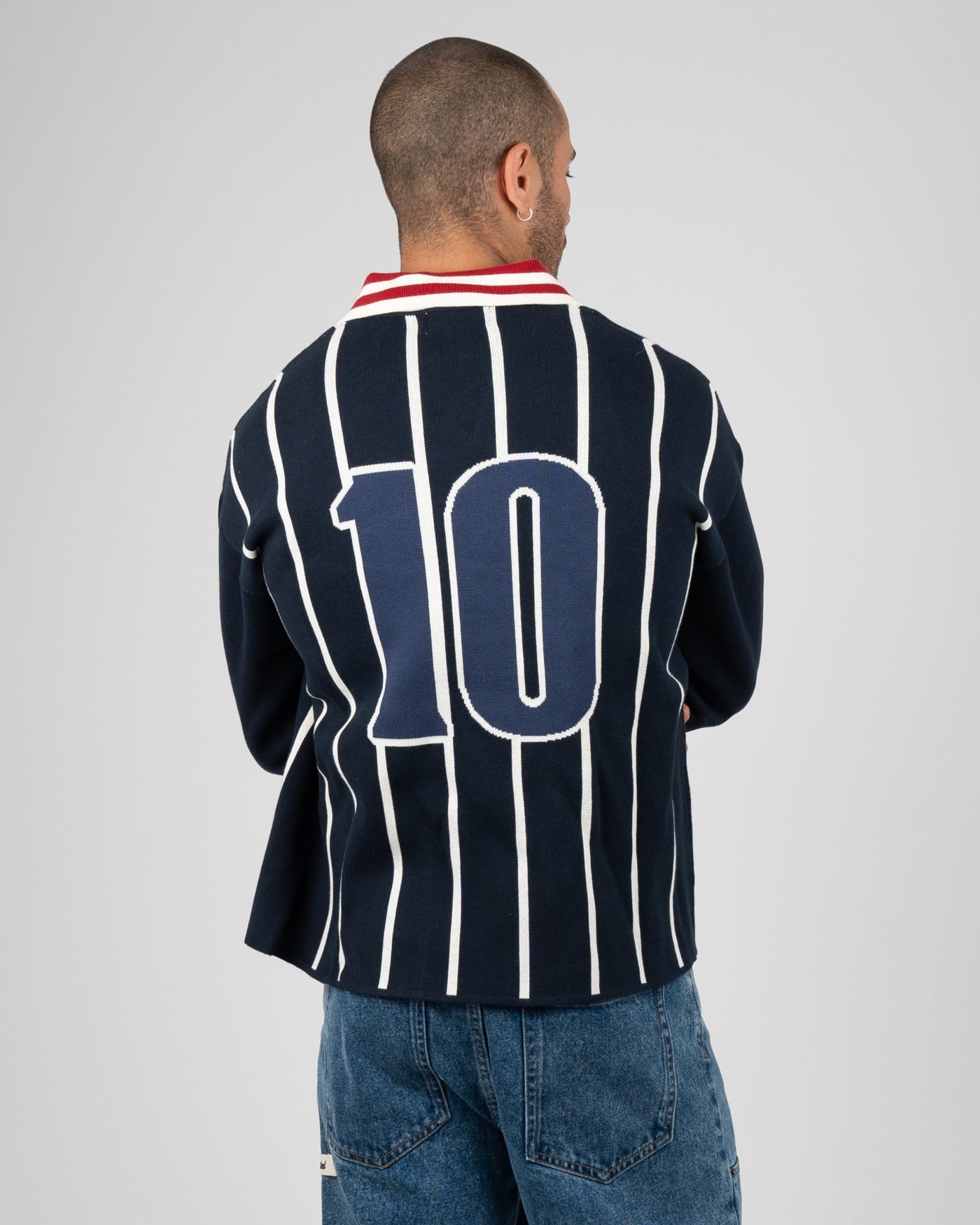 Field Numbers Knit Trikot | Navy