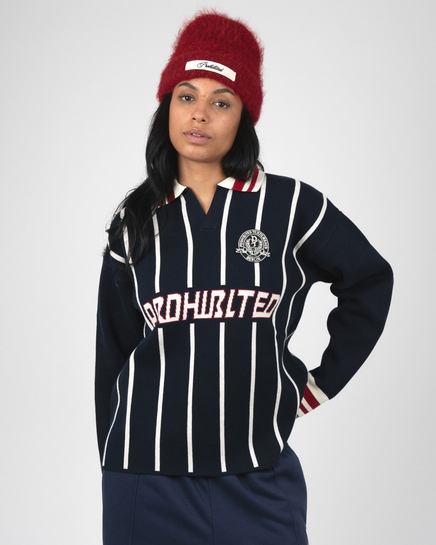 Field Numbers Knit Trikot | Navy