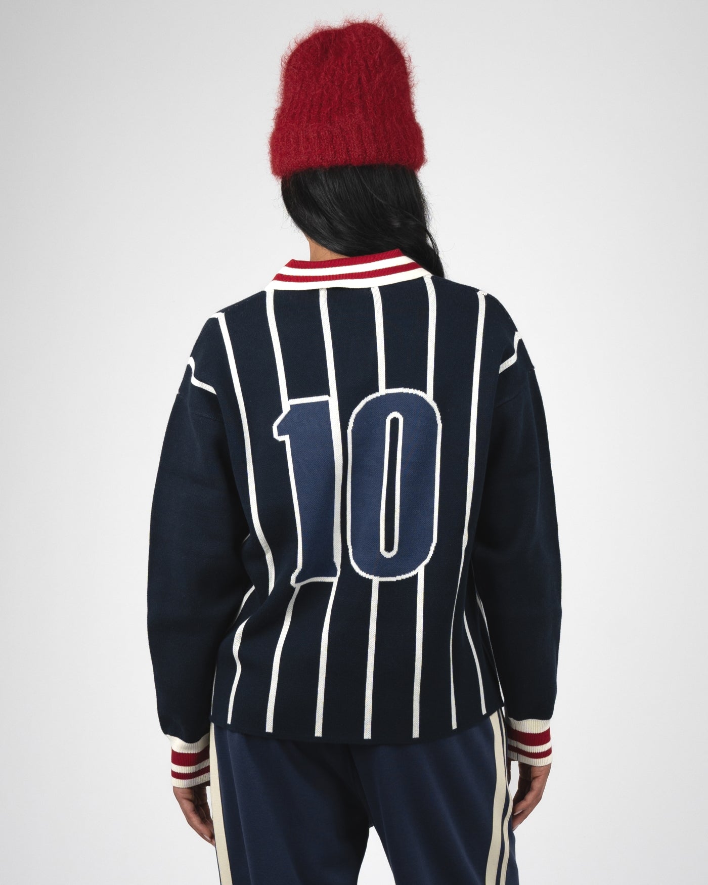 Field Numbers Knit Trikot | Navy
