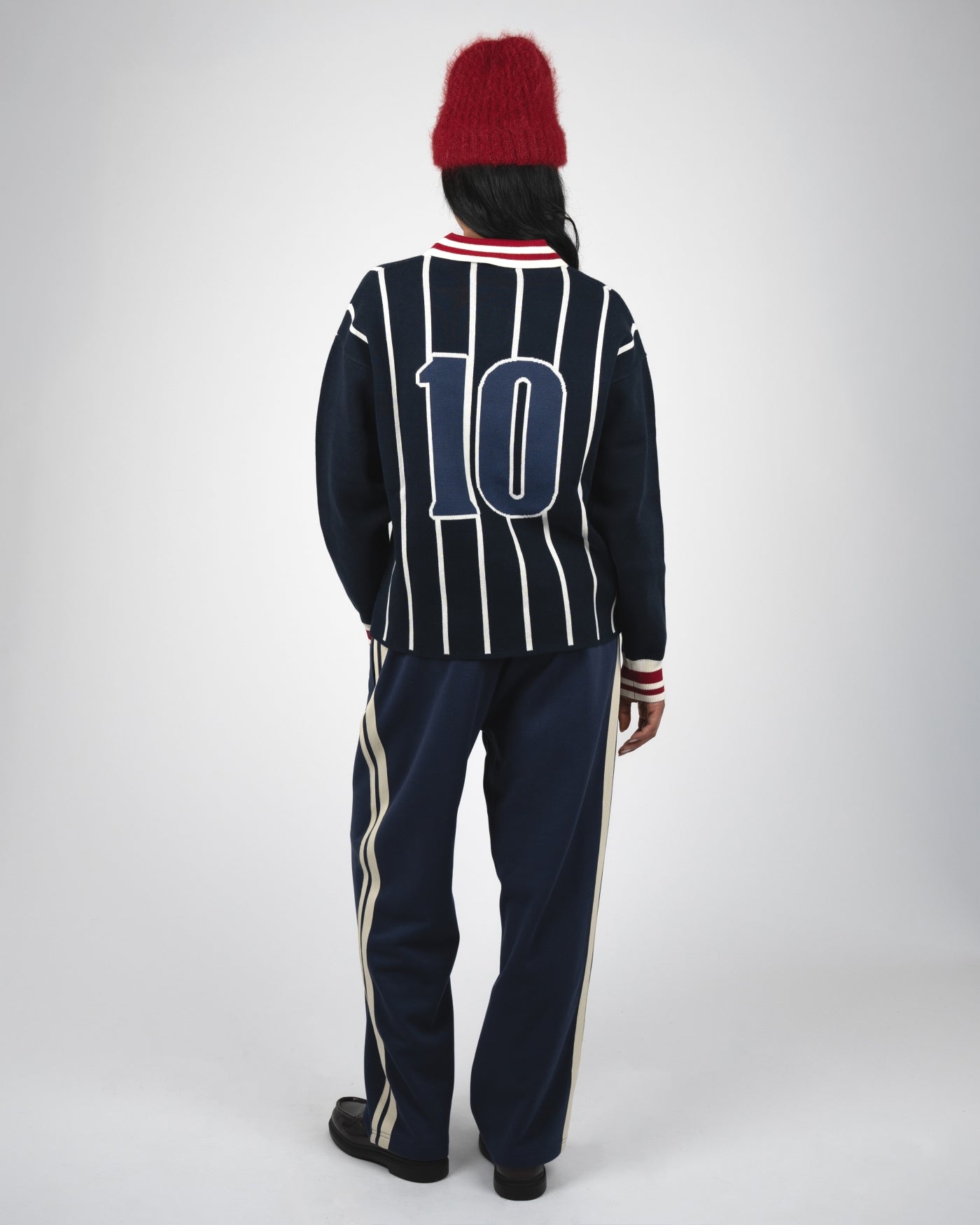 Field Numbers Knit Trikot | Navy