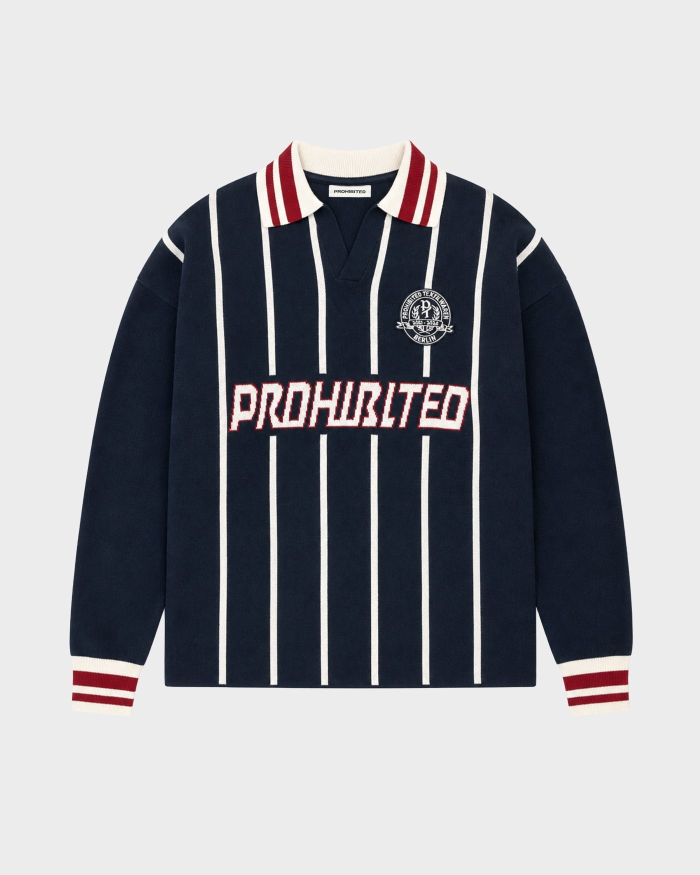 Field Numbers Knit Trikot | Navy