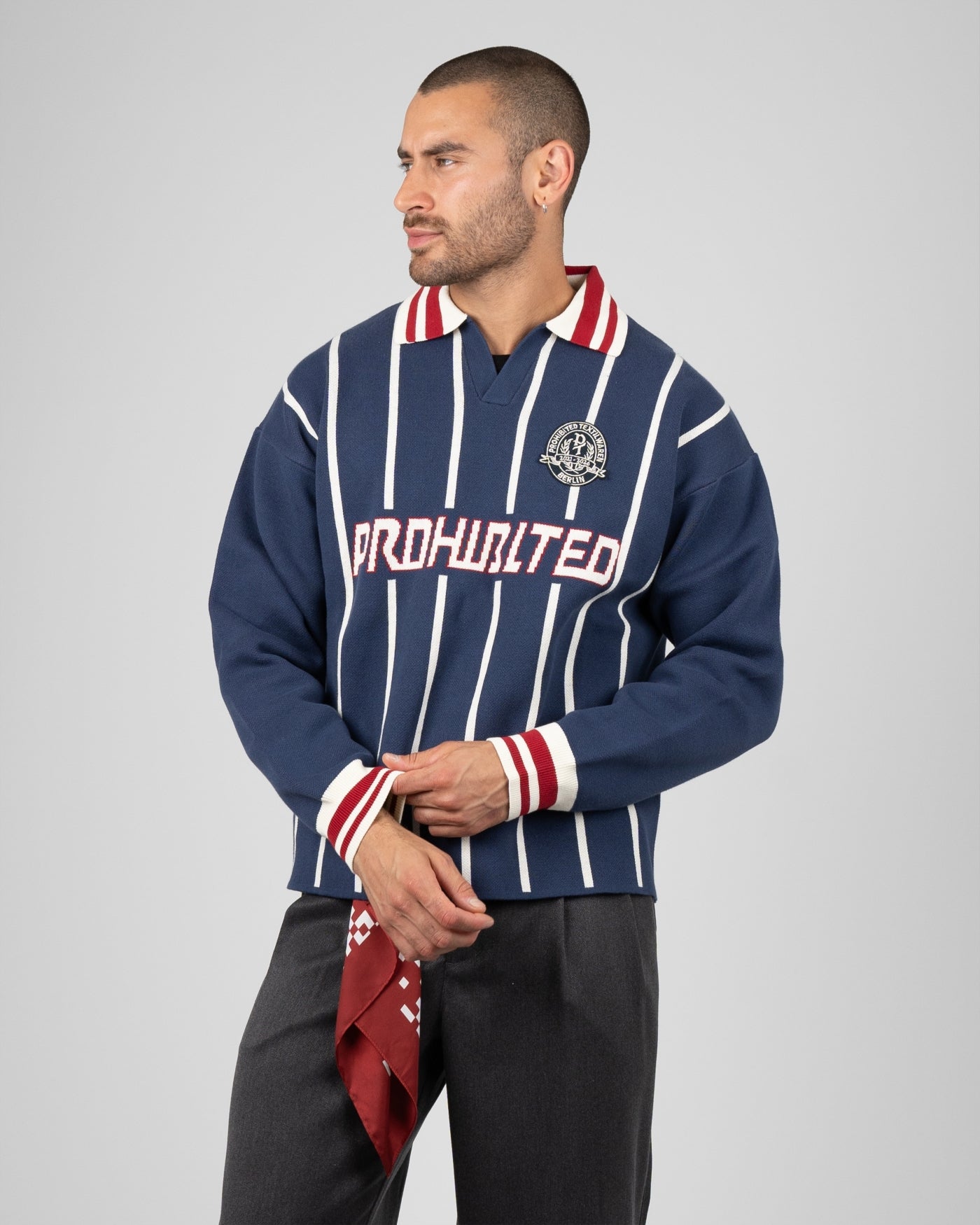 Field Numbers Knit Trikot | Blue