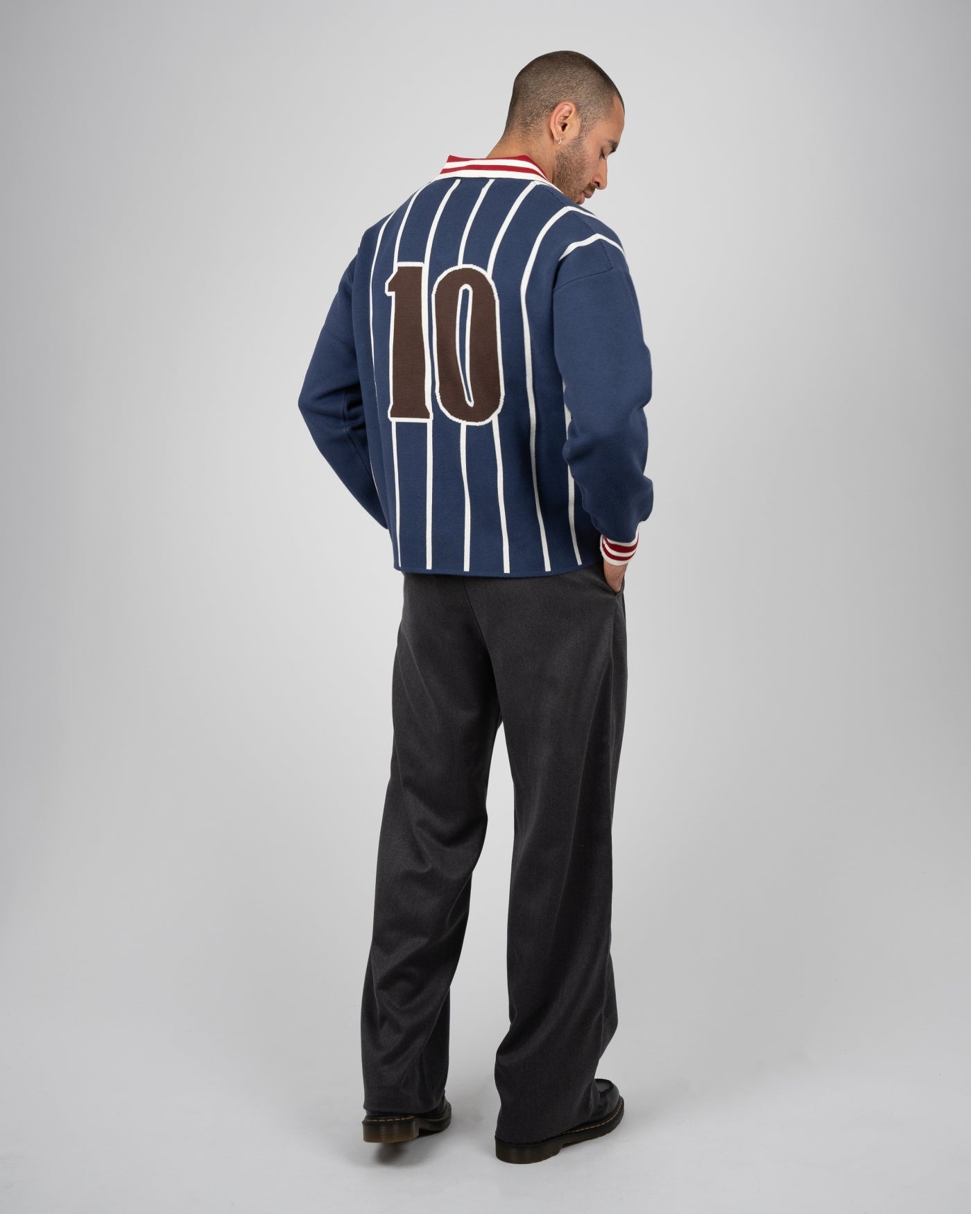 Field Numbers Knit Trikot | Blue