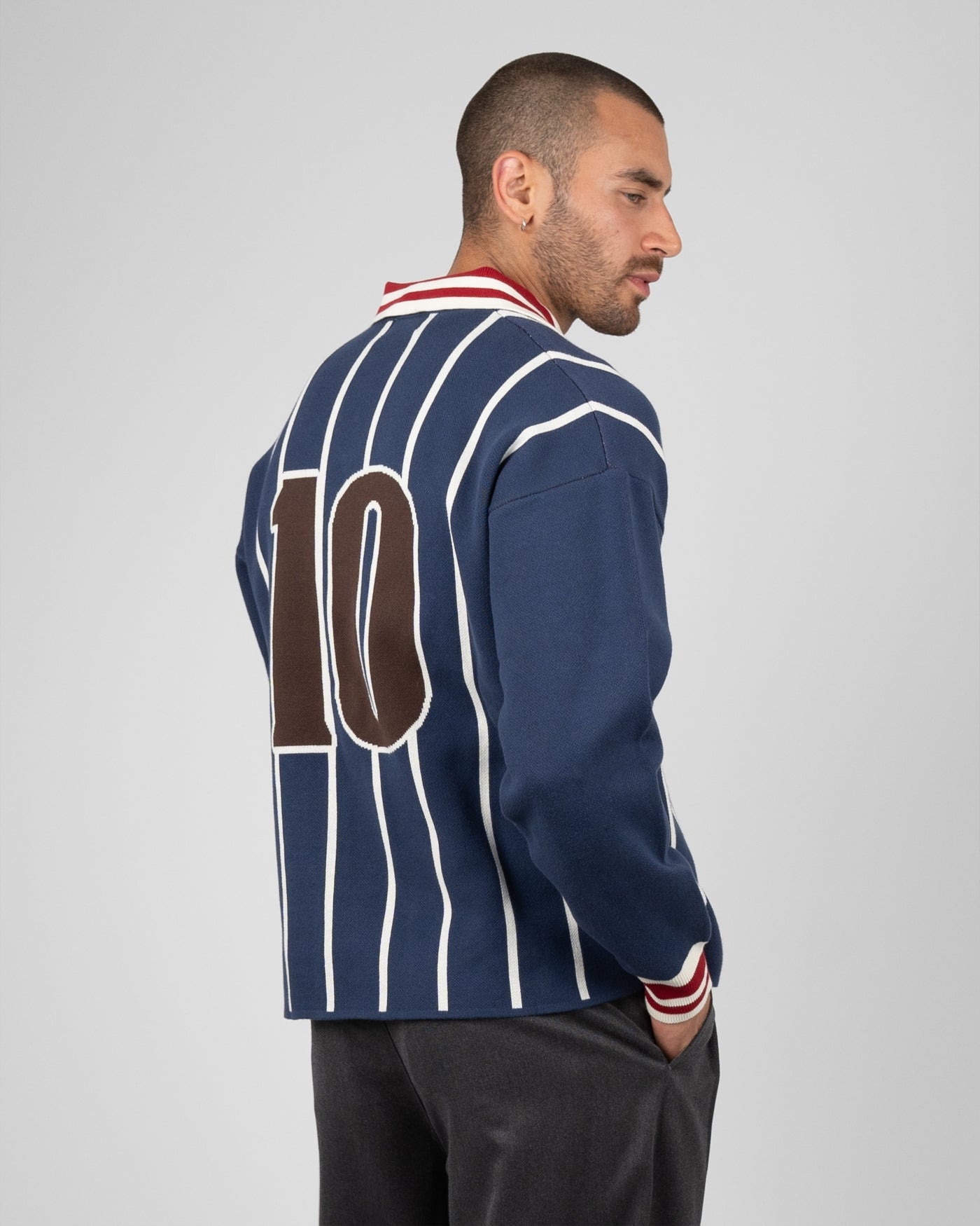 Field Numbers Knit Trikot | Blue